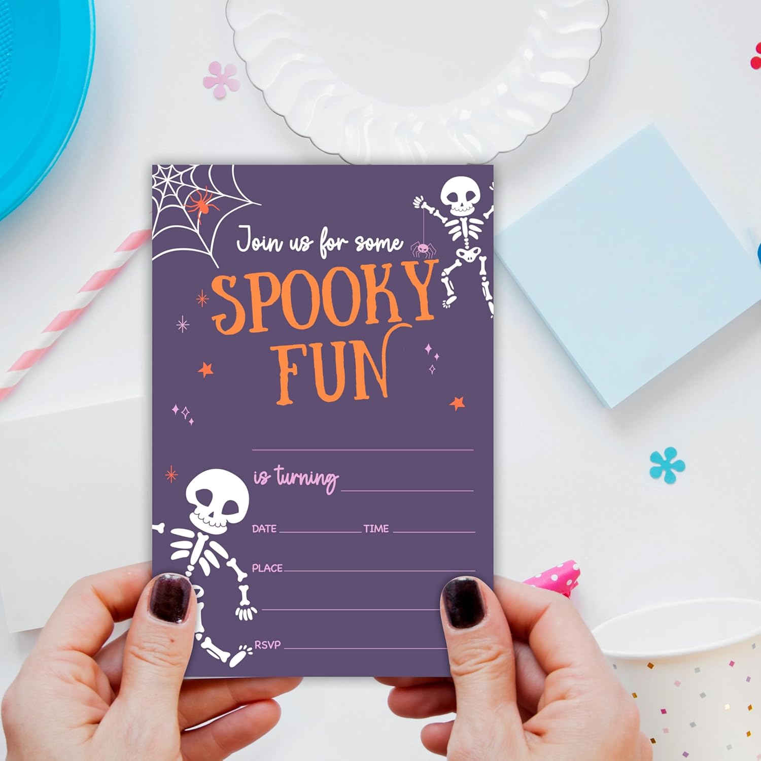 Halloween Party Invitations Set of 25 With Envelopes
