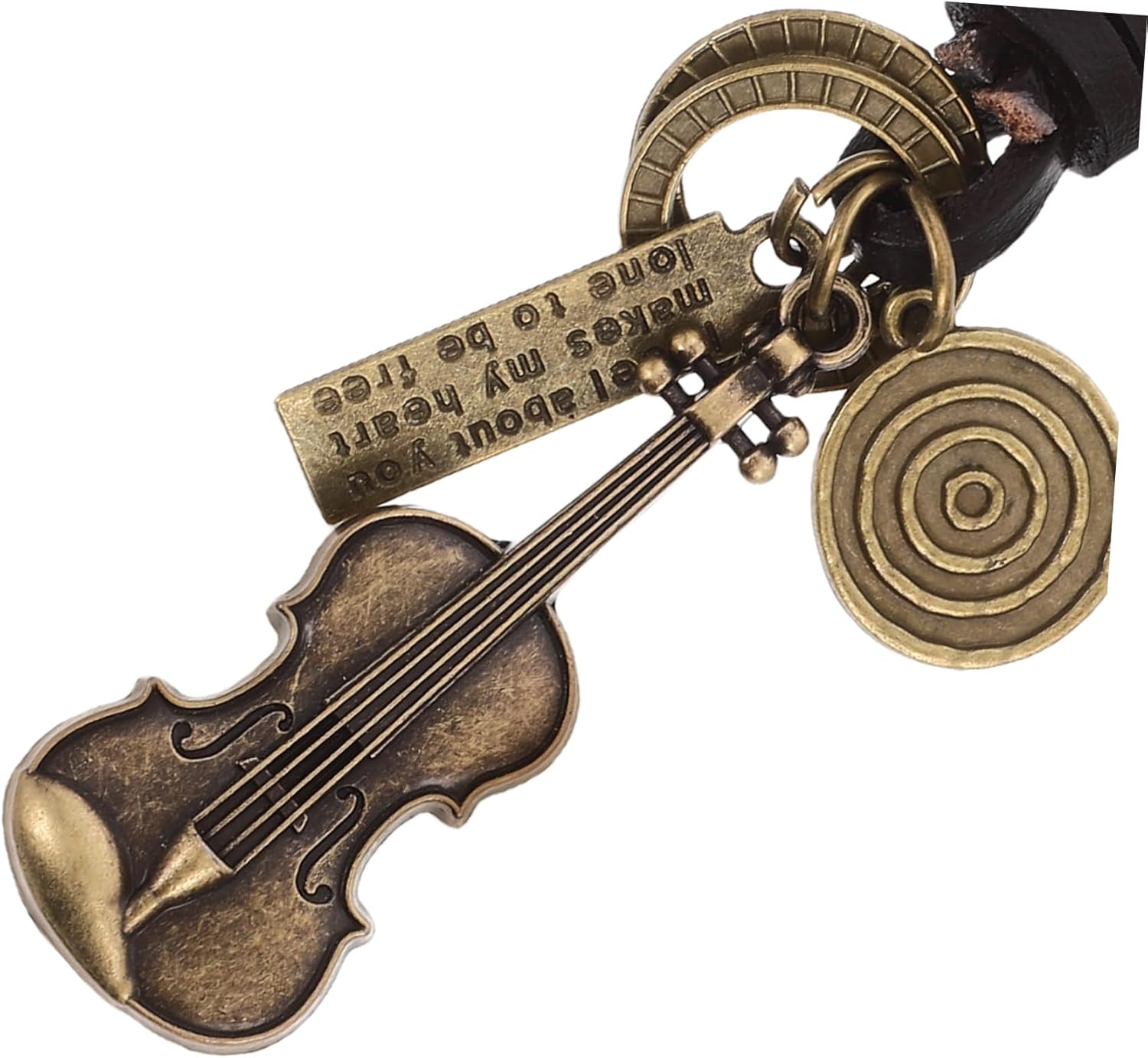 PRETYZOOM Retro Violin Keychain for Music Lovers