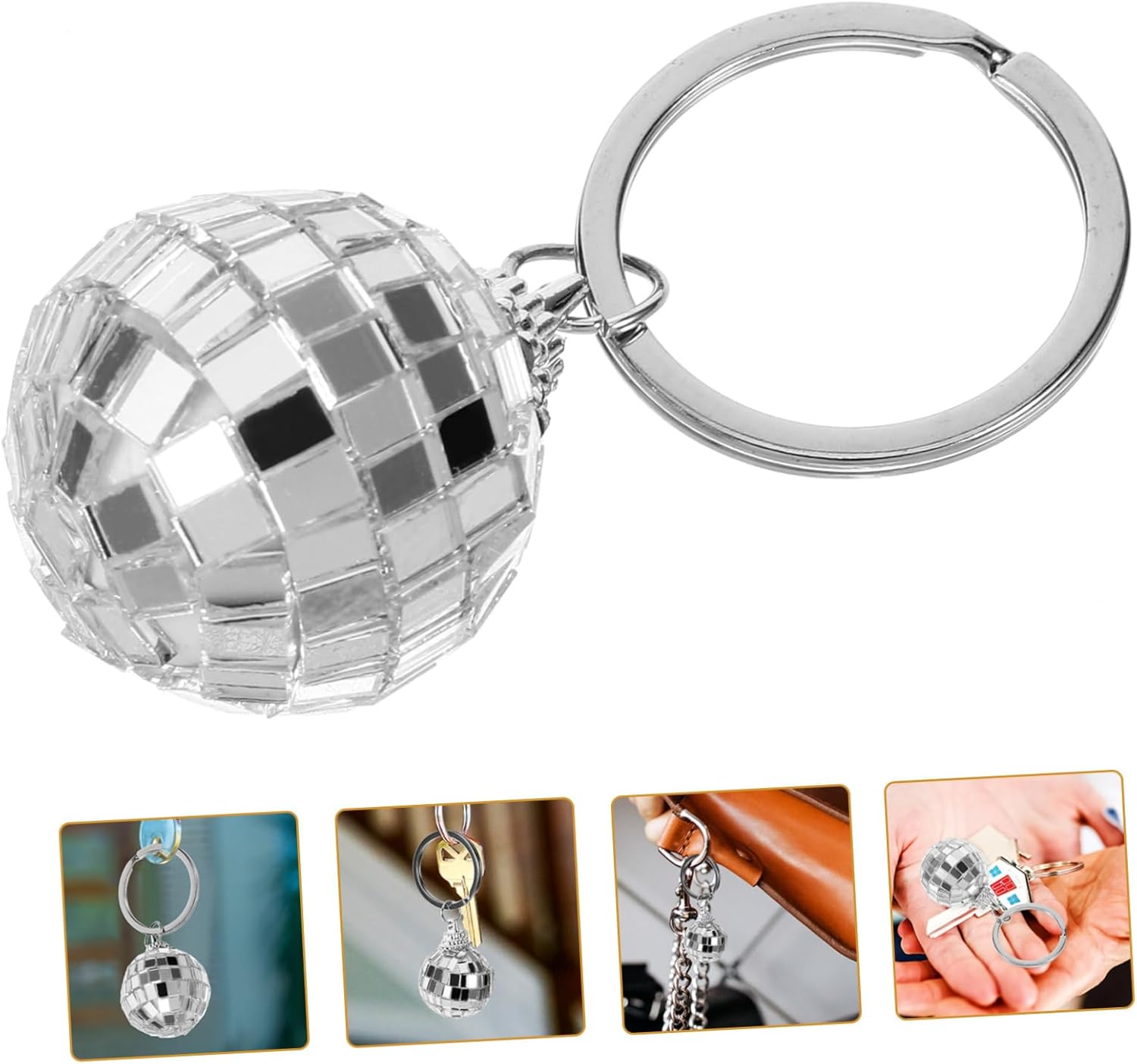 Disco Ball Keychain Pendant for Bags and Keys