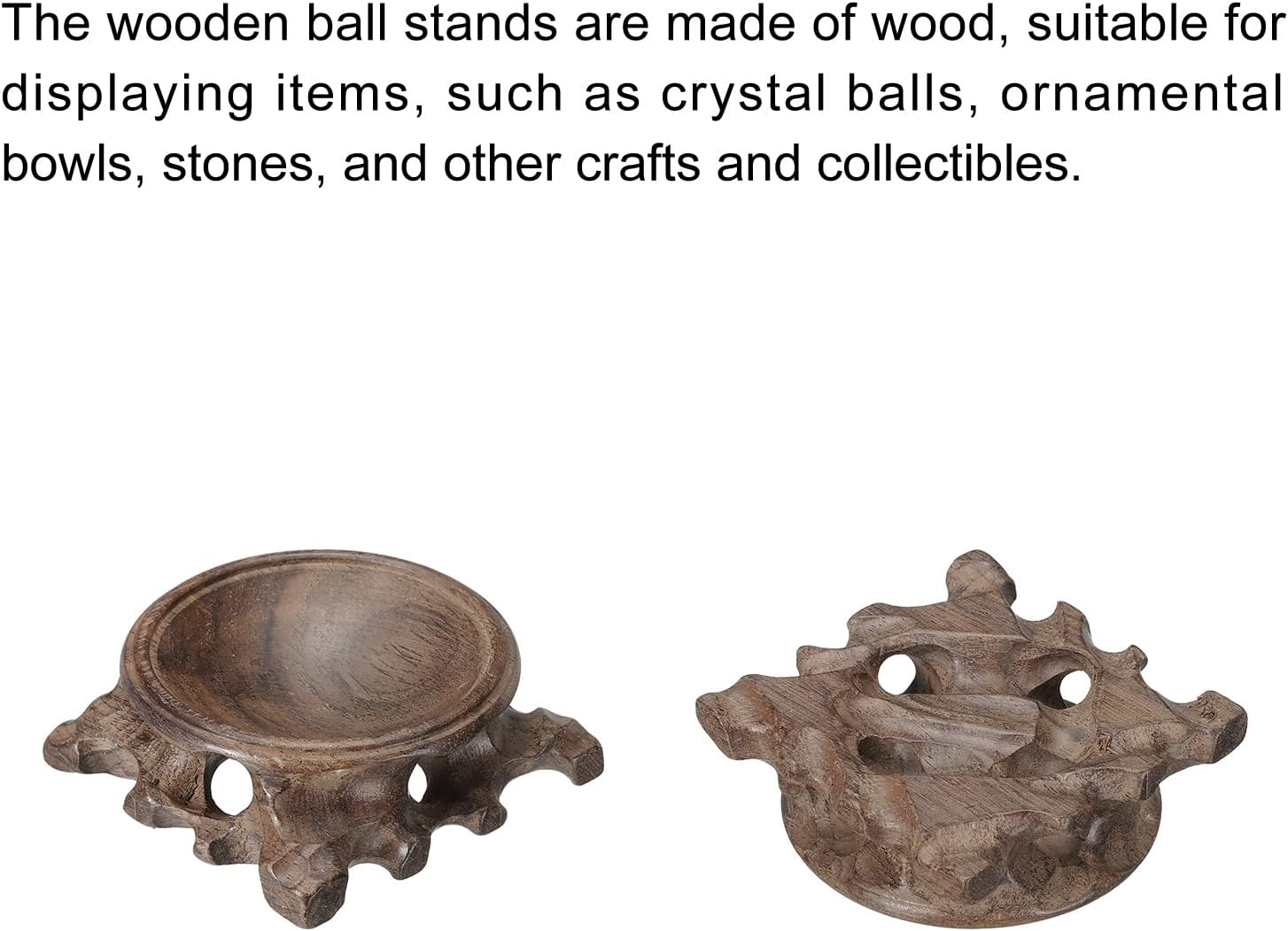 MECCANIXITY Wooden Ball Display Stand 60mm Black