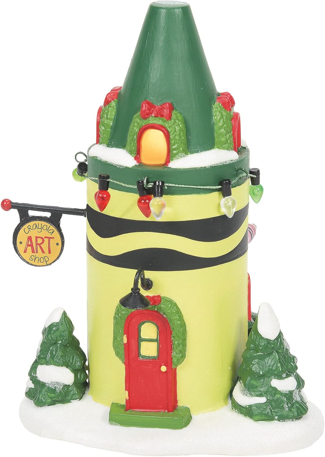 Department 56 North Pole Village Crayola Art Center Lit Building