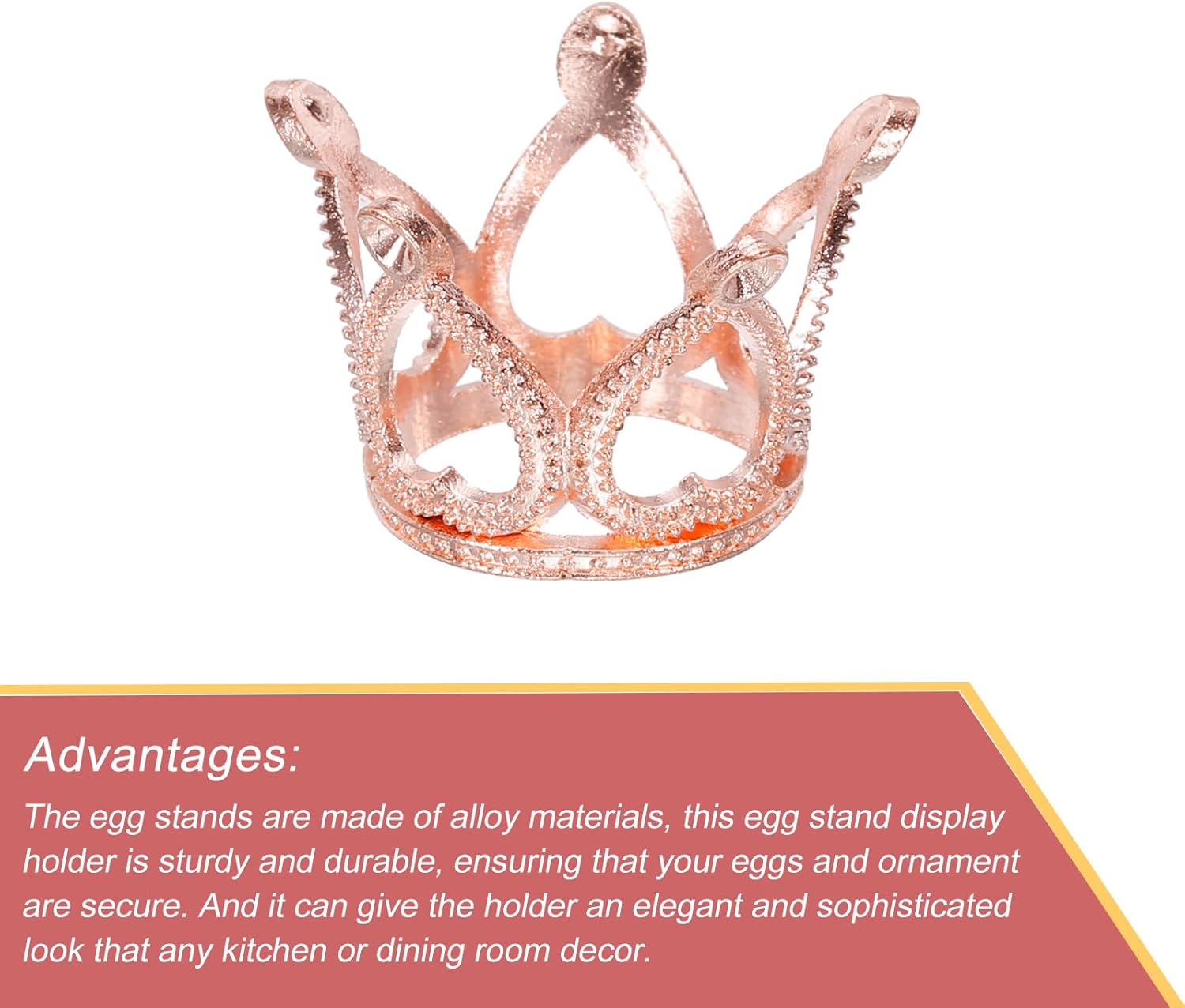 MECCANIXITY Rose Gold Crystal Ball Display Holder
