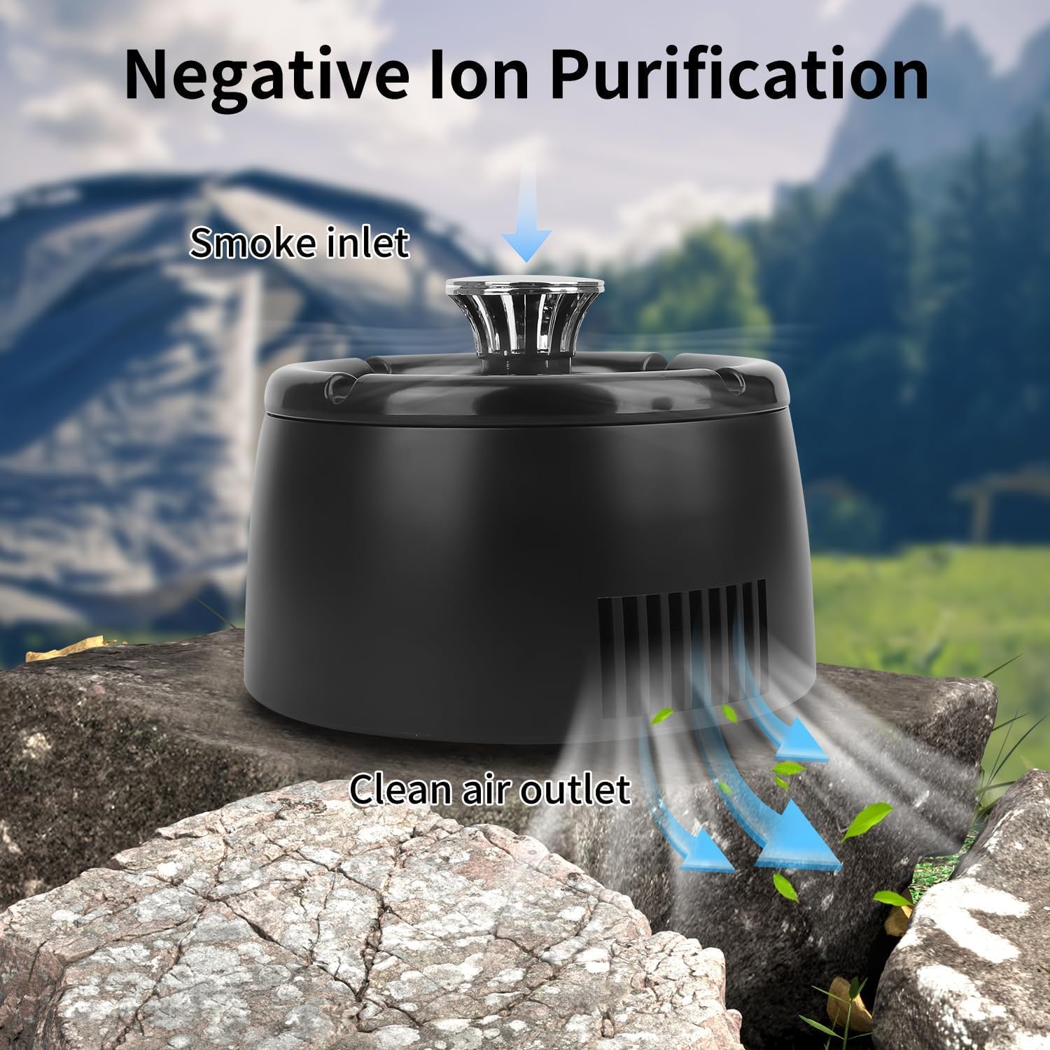 Smokeless Ashtray with Air Purifying Function