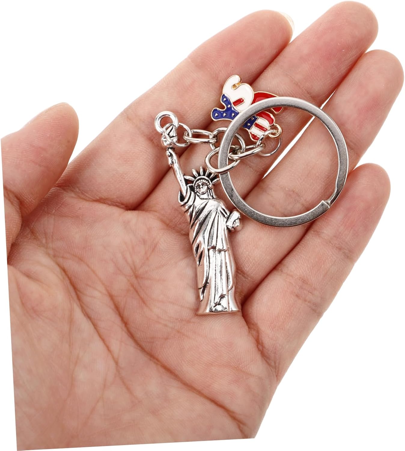 CHILDWEET USA Flag Keychain Pendant Lightweight Travel Souvenir
