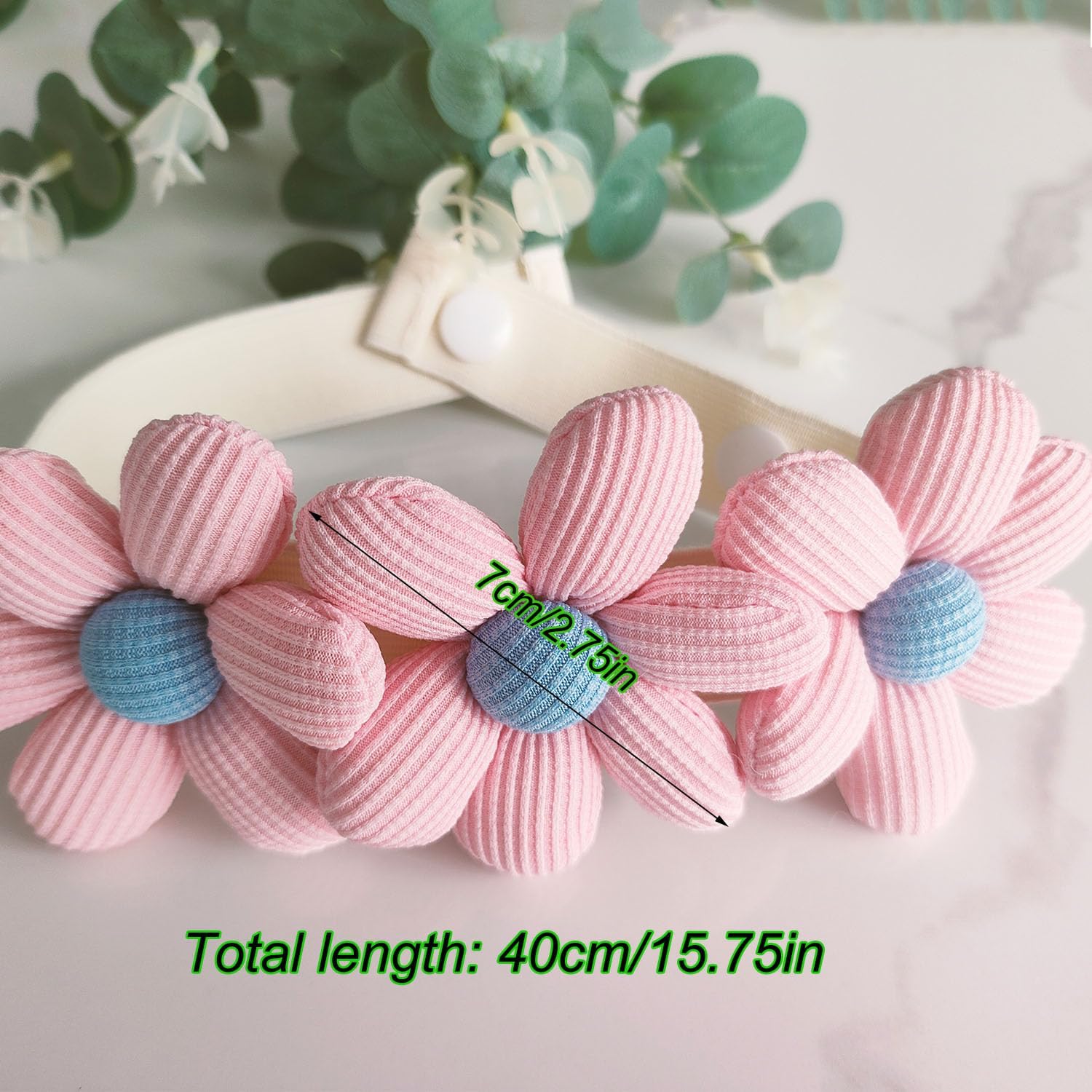 2pcs Flower Curtain Buckles Pink Cute Decorative Tie