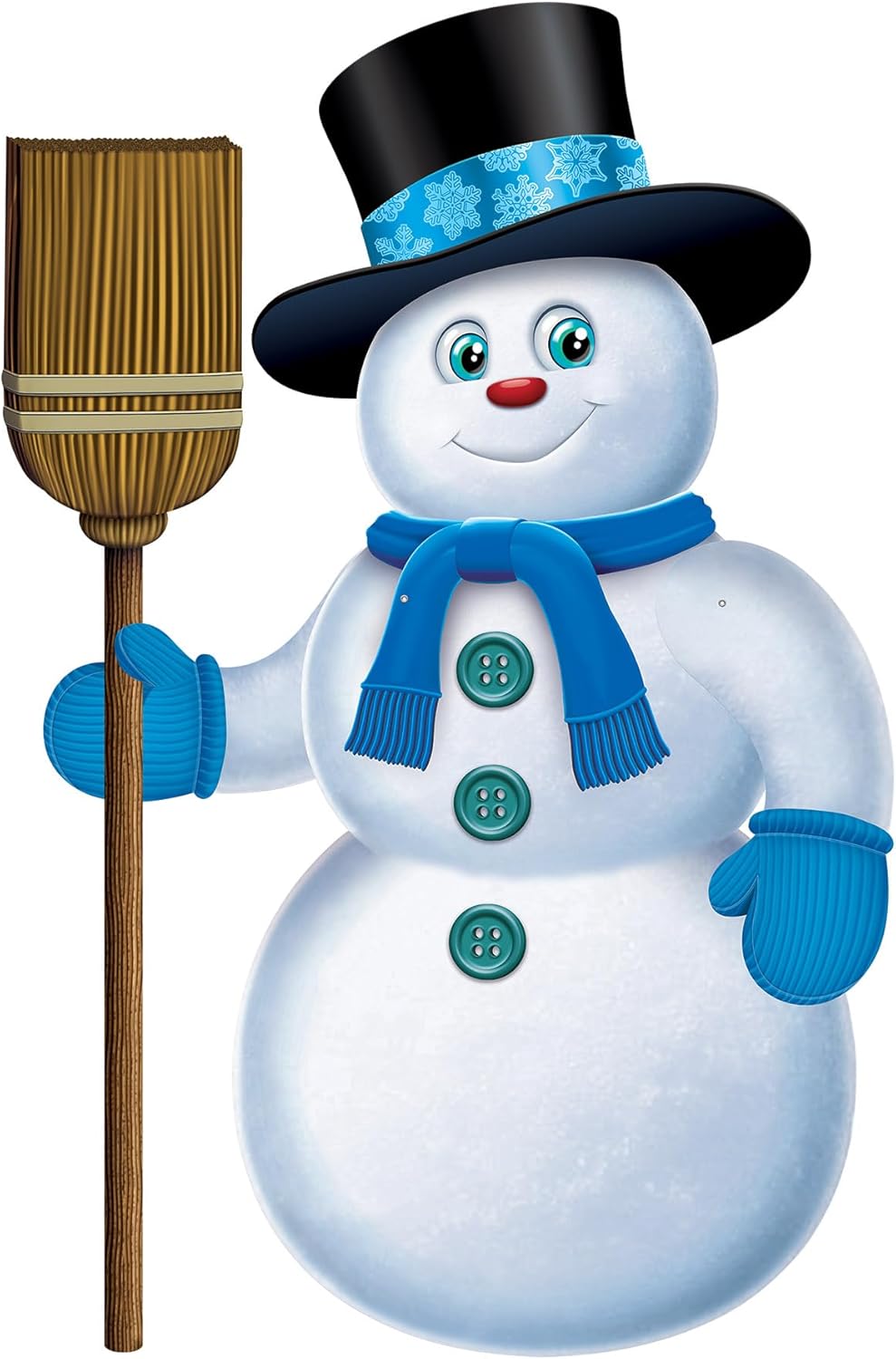 Beistle White Jointed Snowman Cutout 355 Inches