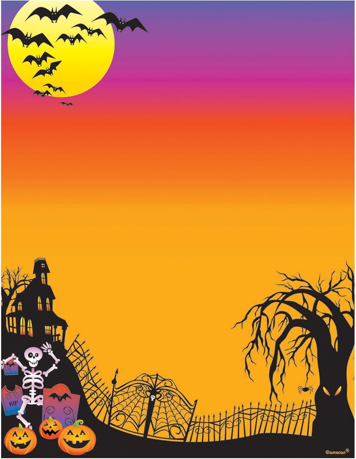 Halloween Party Invitations Thank You 25 Pk Amscan