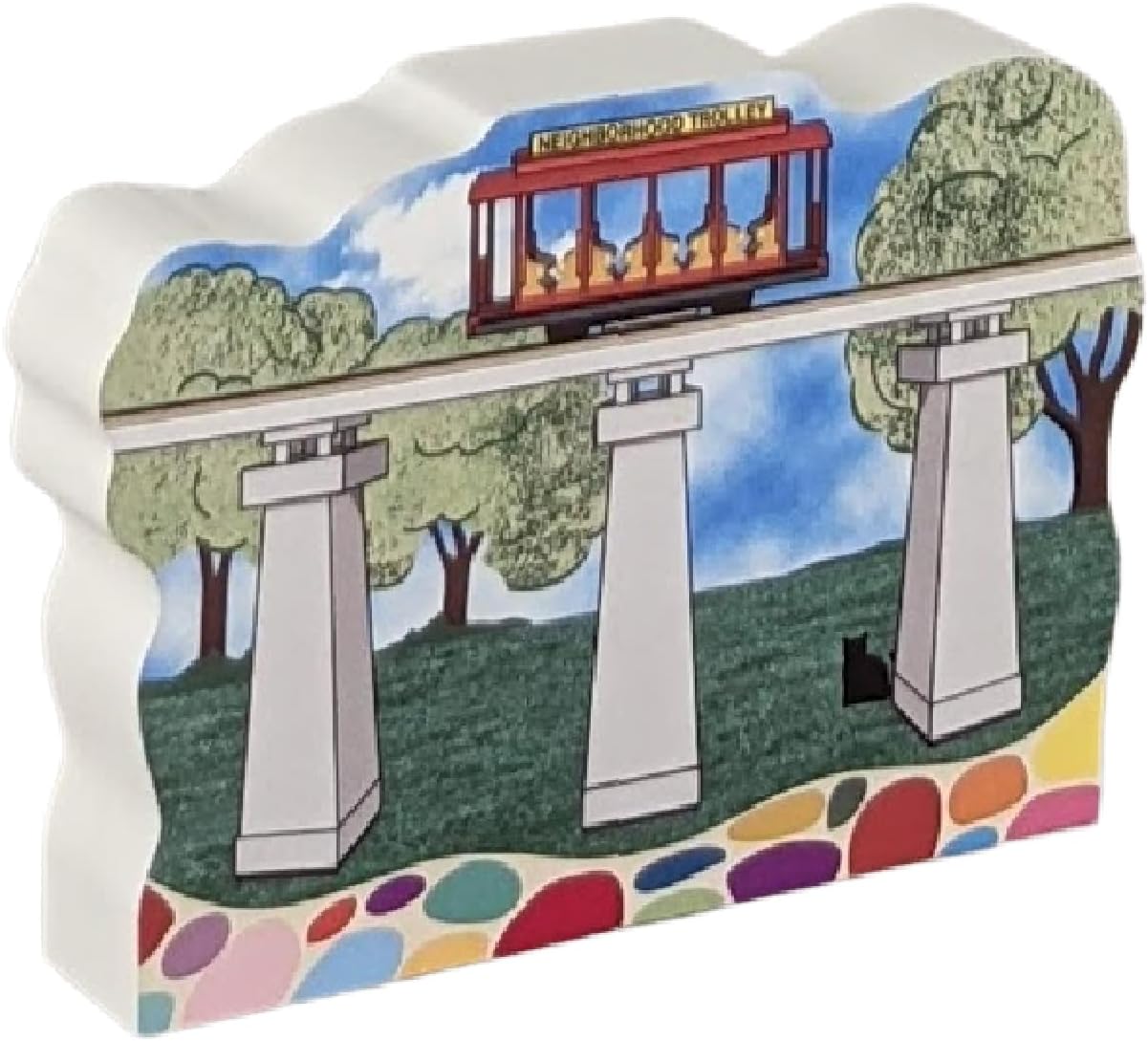 Cats Meow Village Mister Rogers Trolley Collectible
