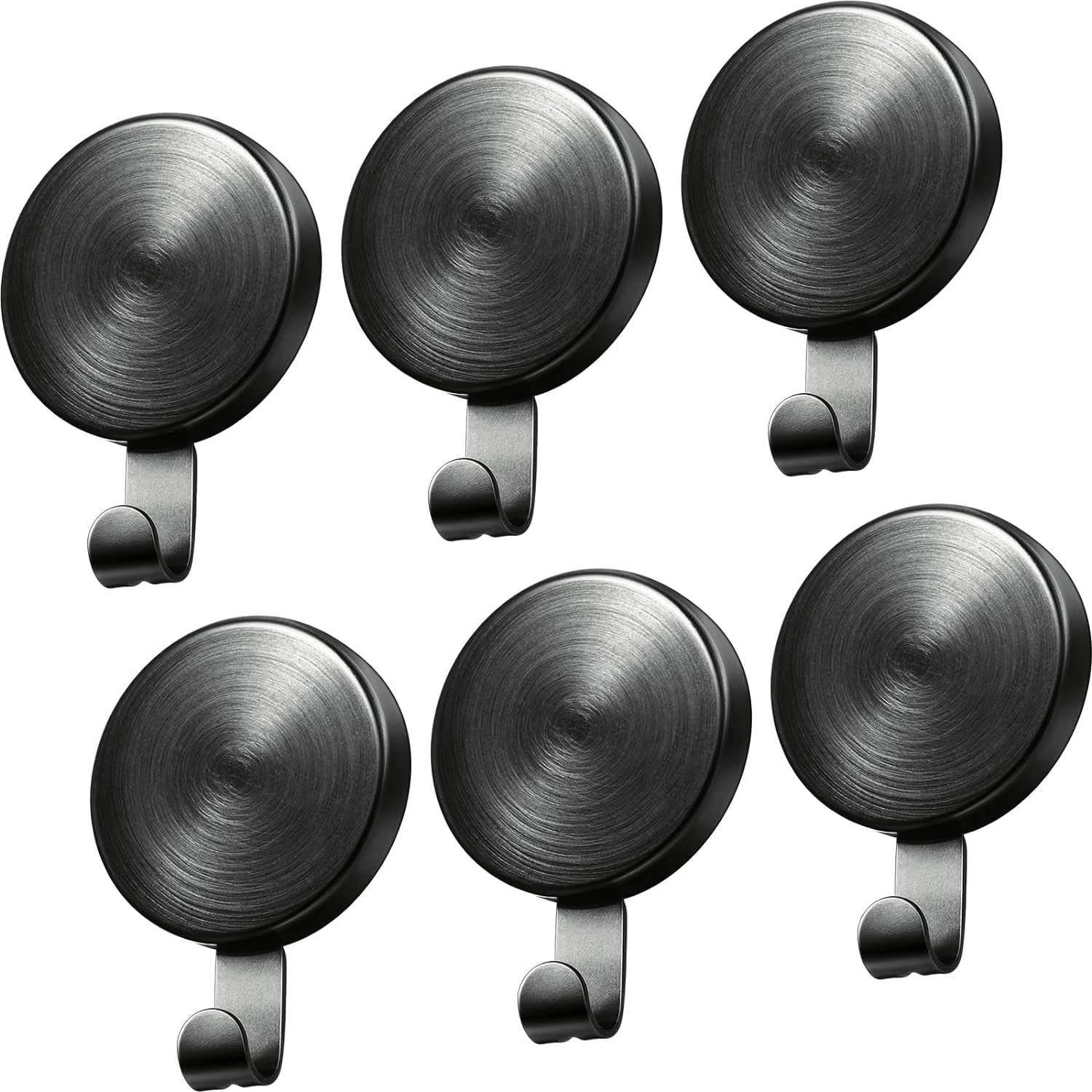Jetec 6 Pcs Magnetic Hooks for Fridge and Wall