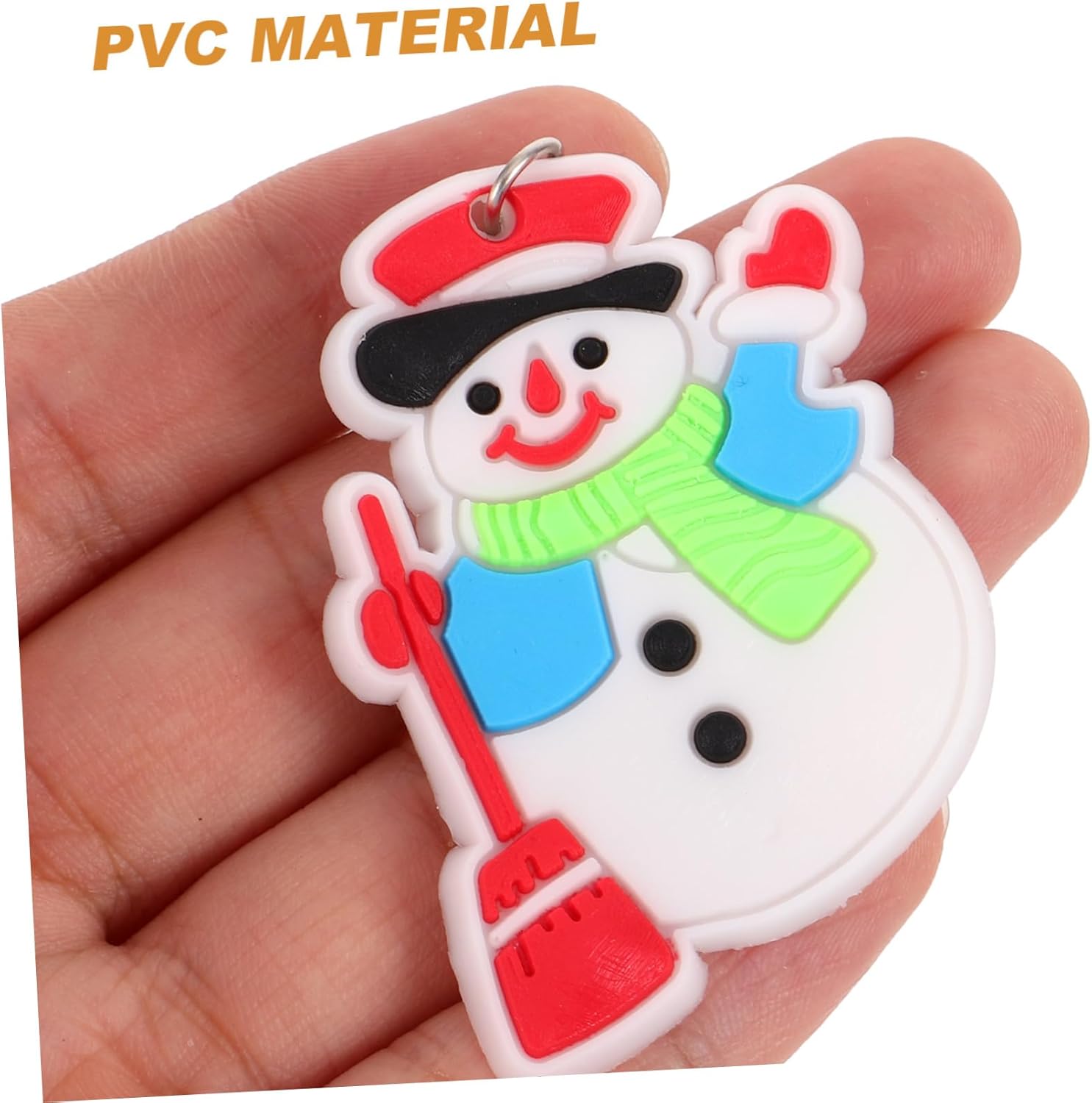 12pcs Cartoon Santa Keychains Christmas Decor