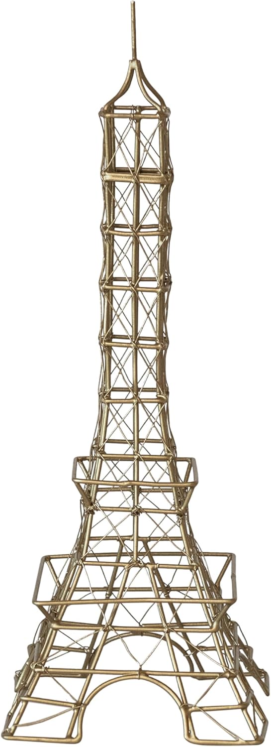 Creative Co Op Decorative Wire Eiffel Tower Antique Brass