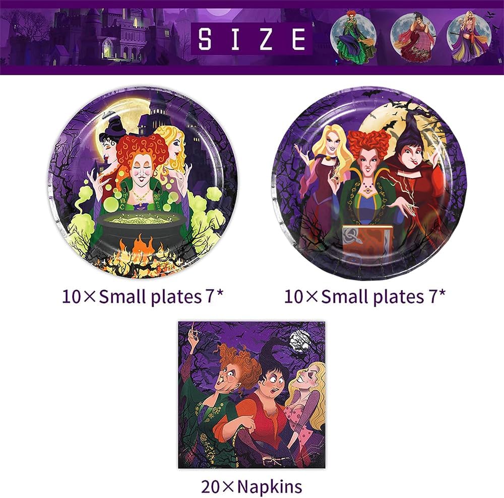 We1Fit 40pcs Hocus Pocus Party Decor Set