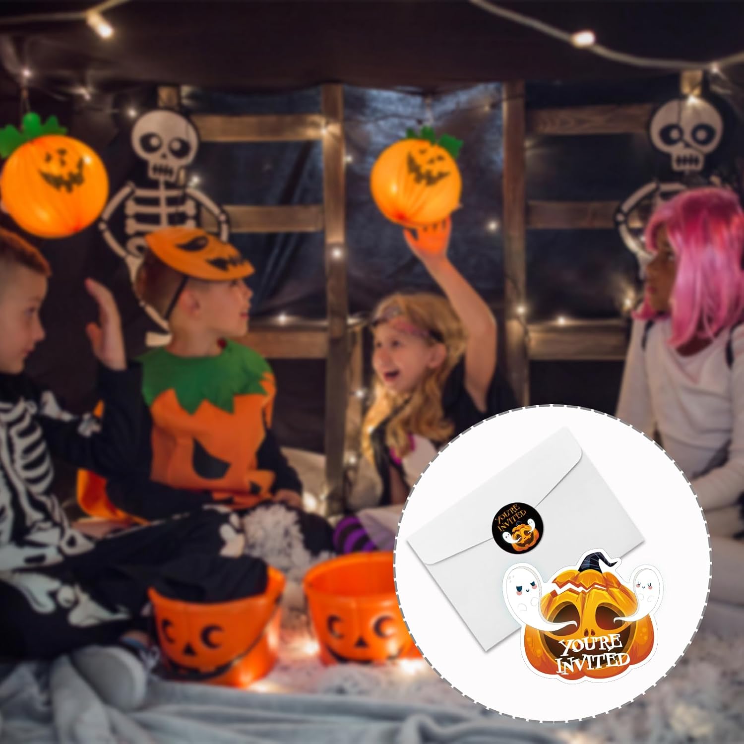 Rewidparty Halloween Party Invitation Set of 15