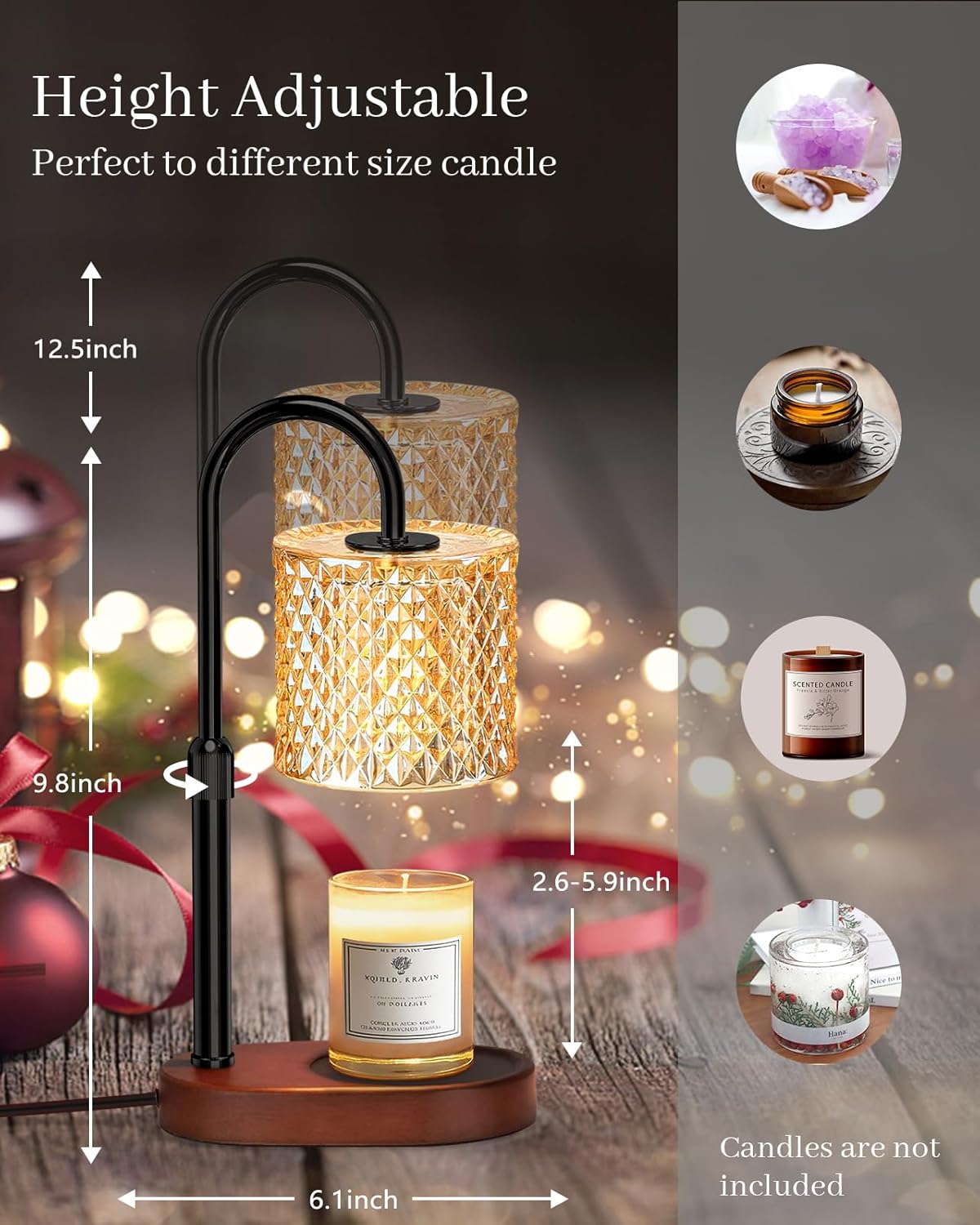 Engpure Candle Warmer Lamp with Timer and Dimmer