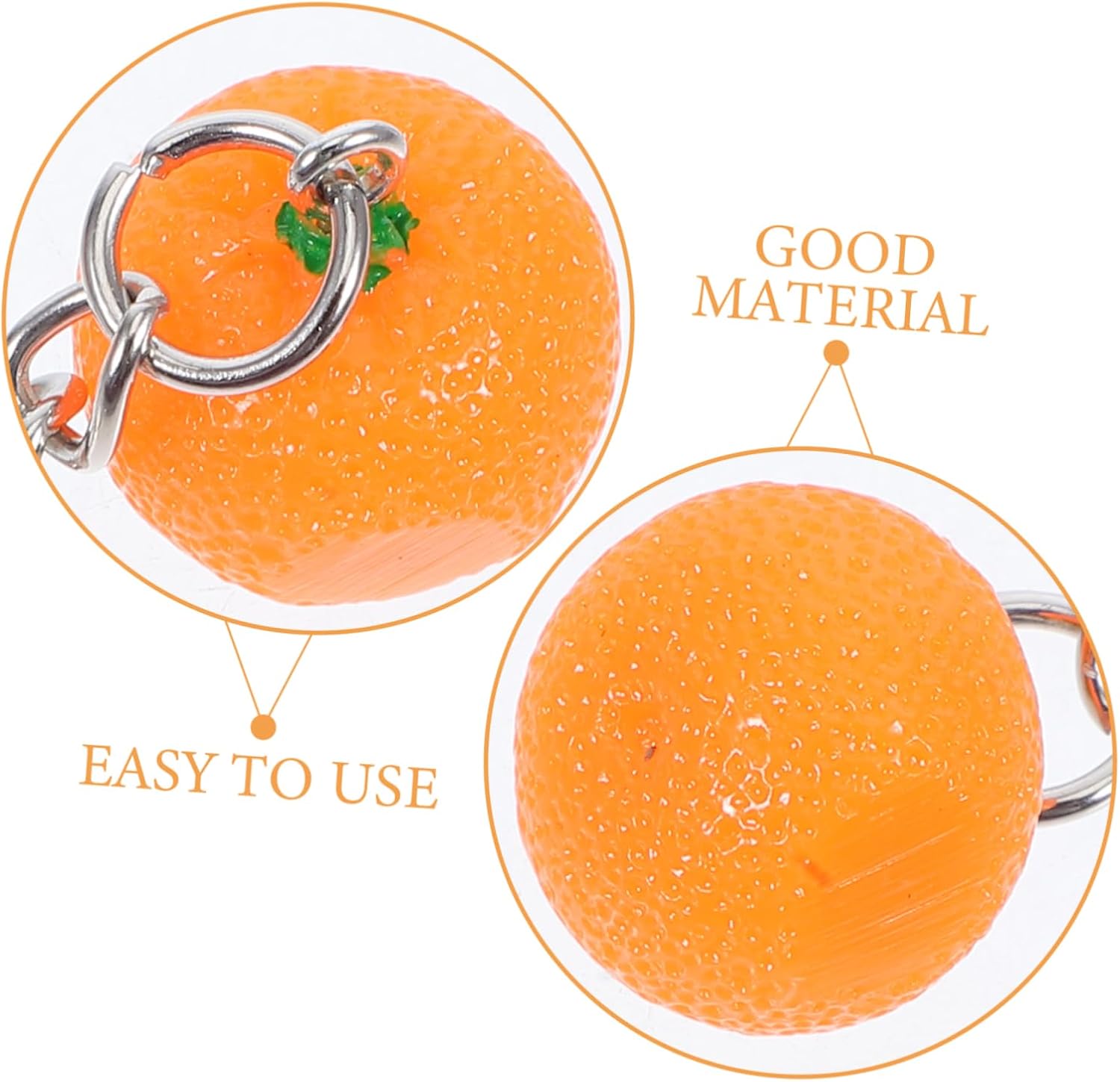 PRETYZOOM 10pcs Orange Keychain Party Favors
