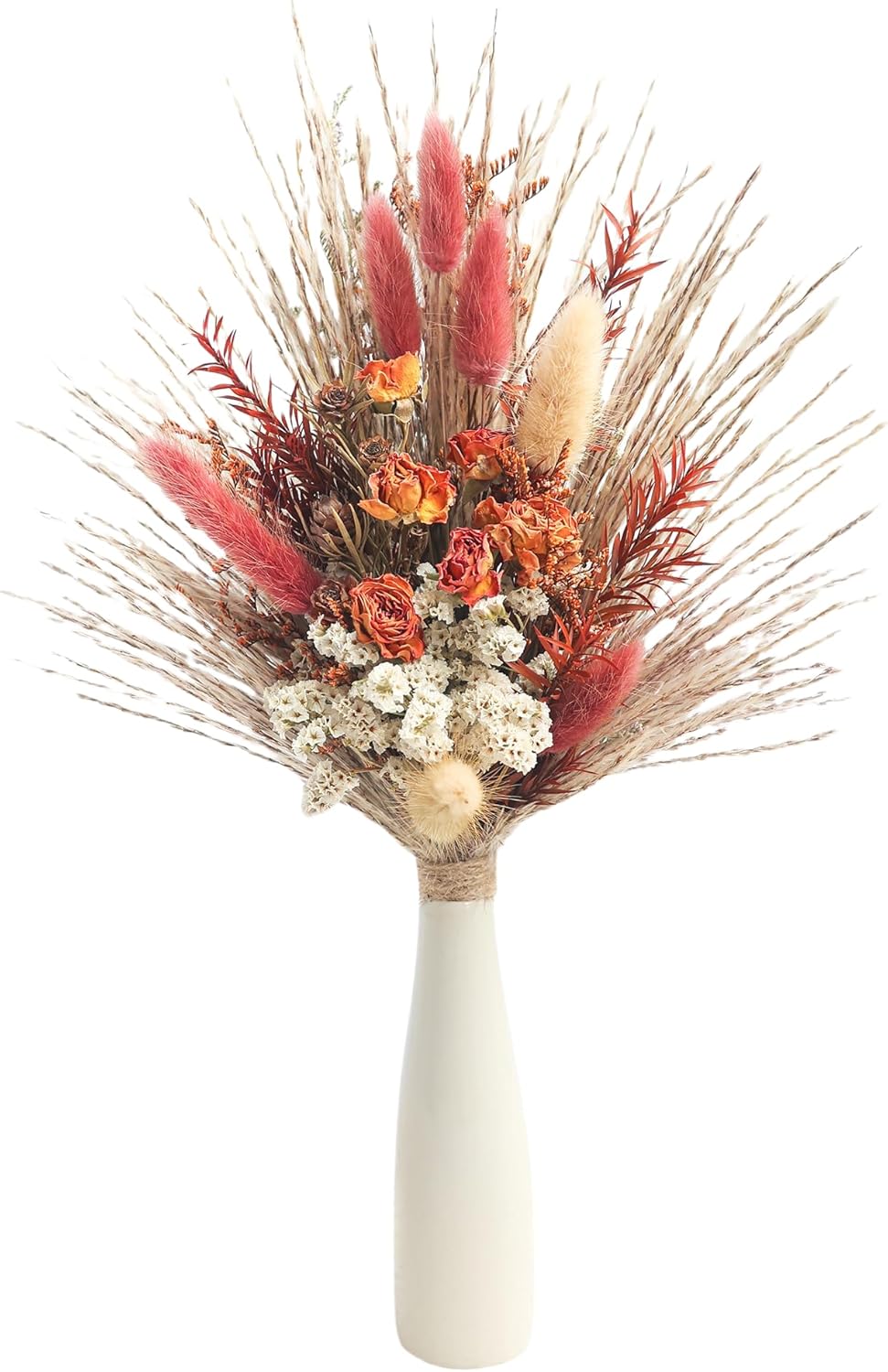 Xins Convey Dried Flower Bouquet with Vase