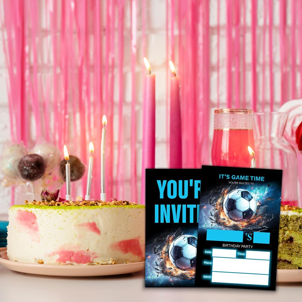 Soccer Birthday Invitations With Envelopes Set of 20