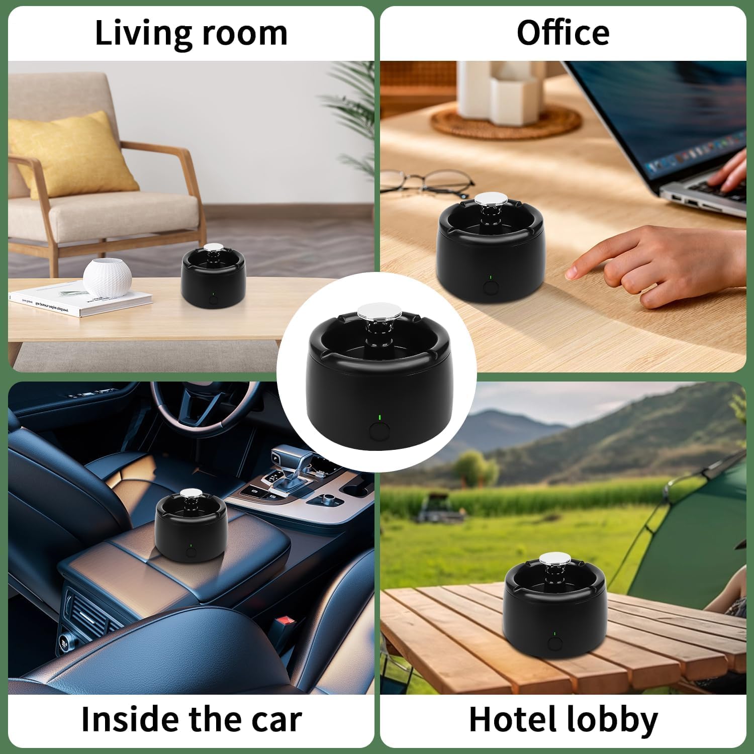 Smokeless Ashtray with Air Purifying Function