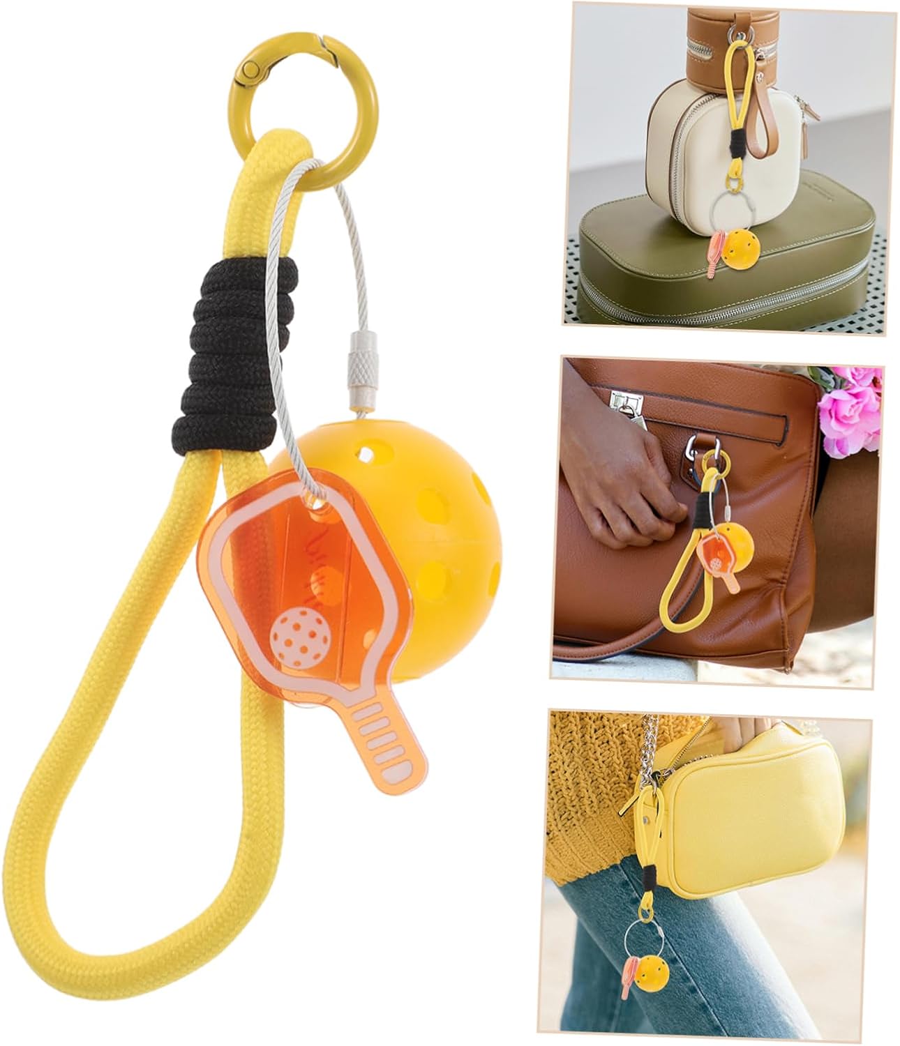 BESPORTBLE Cute Pickleball Keychain for Boys