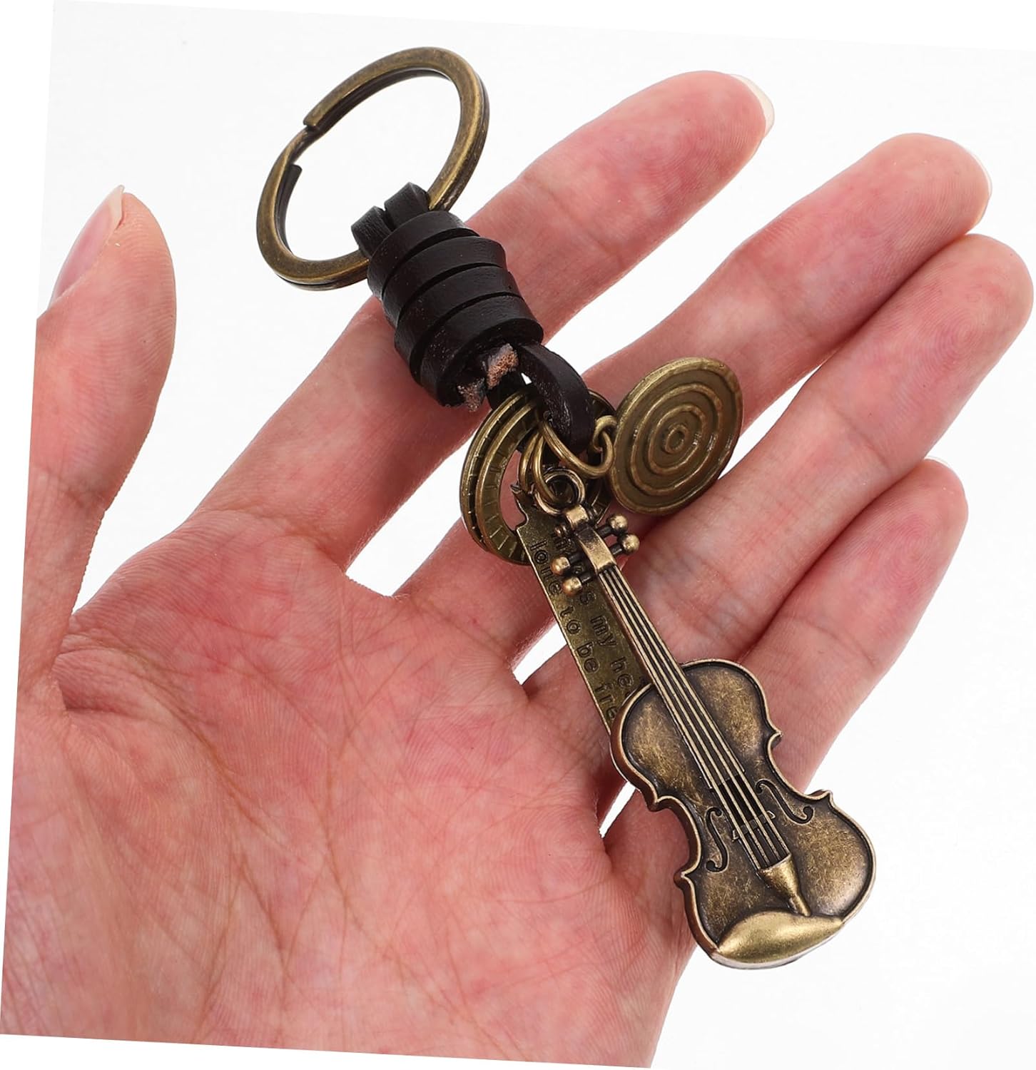 PRETYZOOM Retro Violin Keychain for Music Lovers