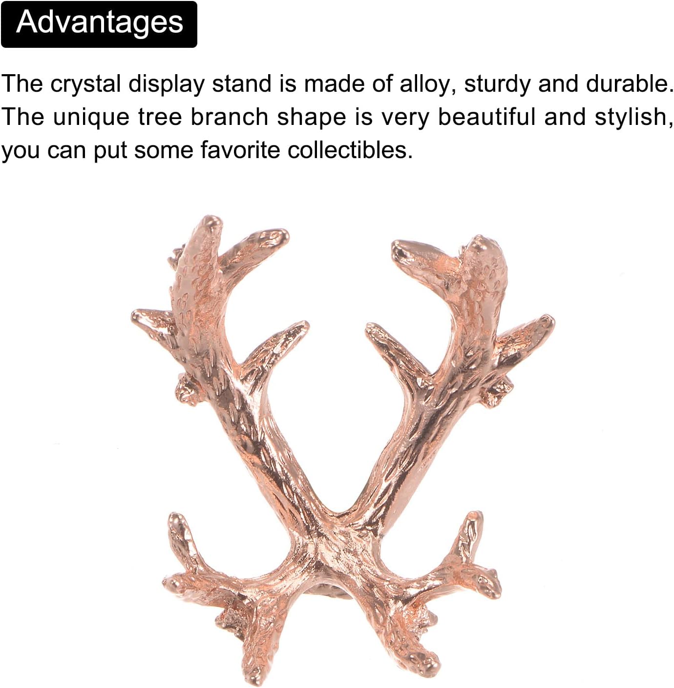 MECCANIXITY Crystal Ball Display Stand Rose Gold