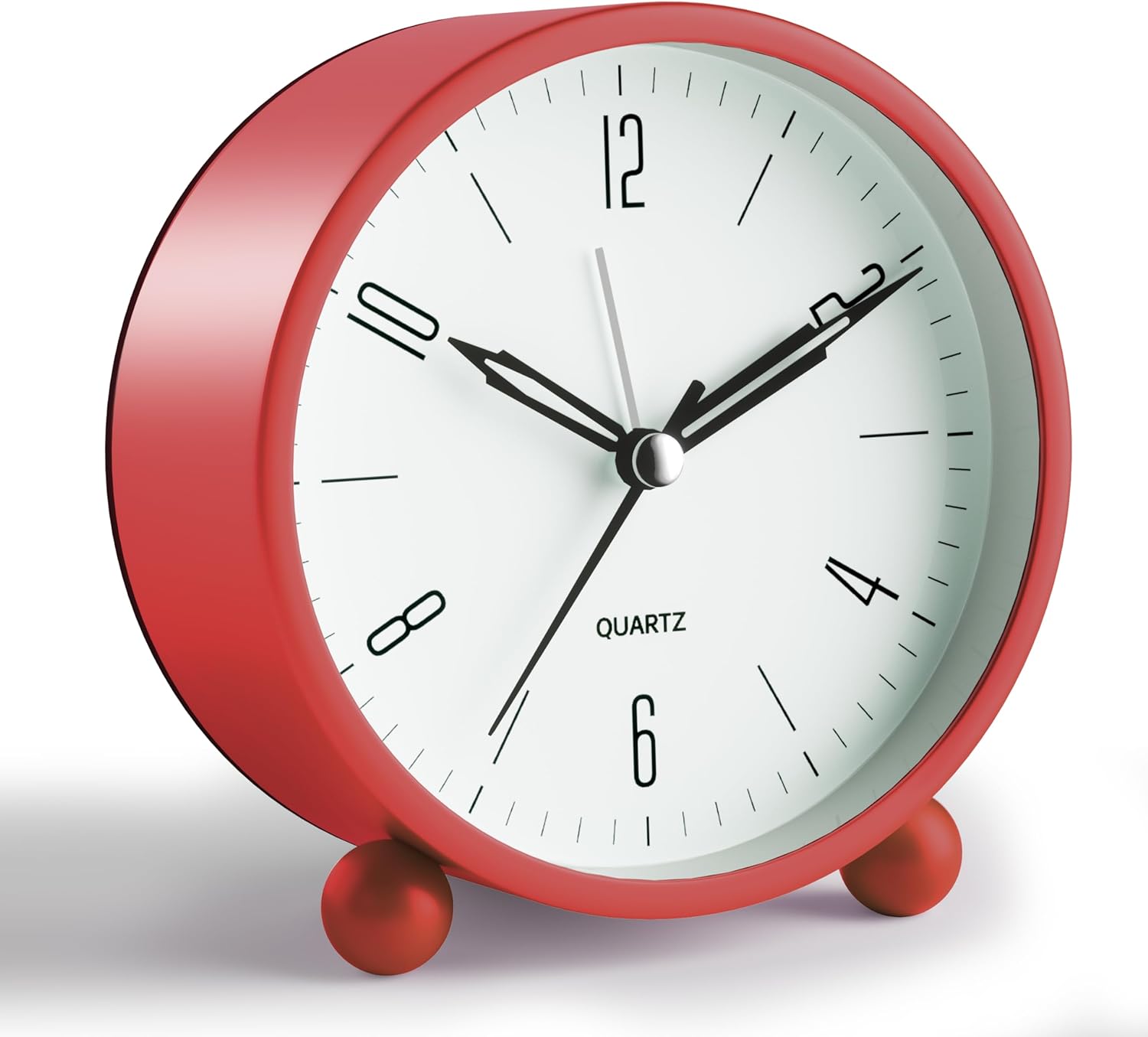 Jall Analog Alarm Clock with Night Light and Silent Hand