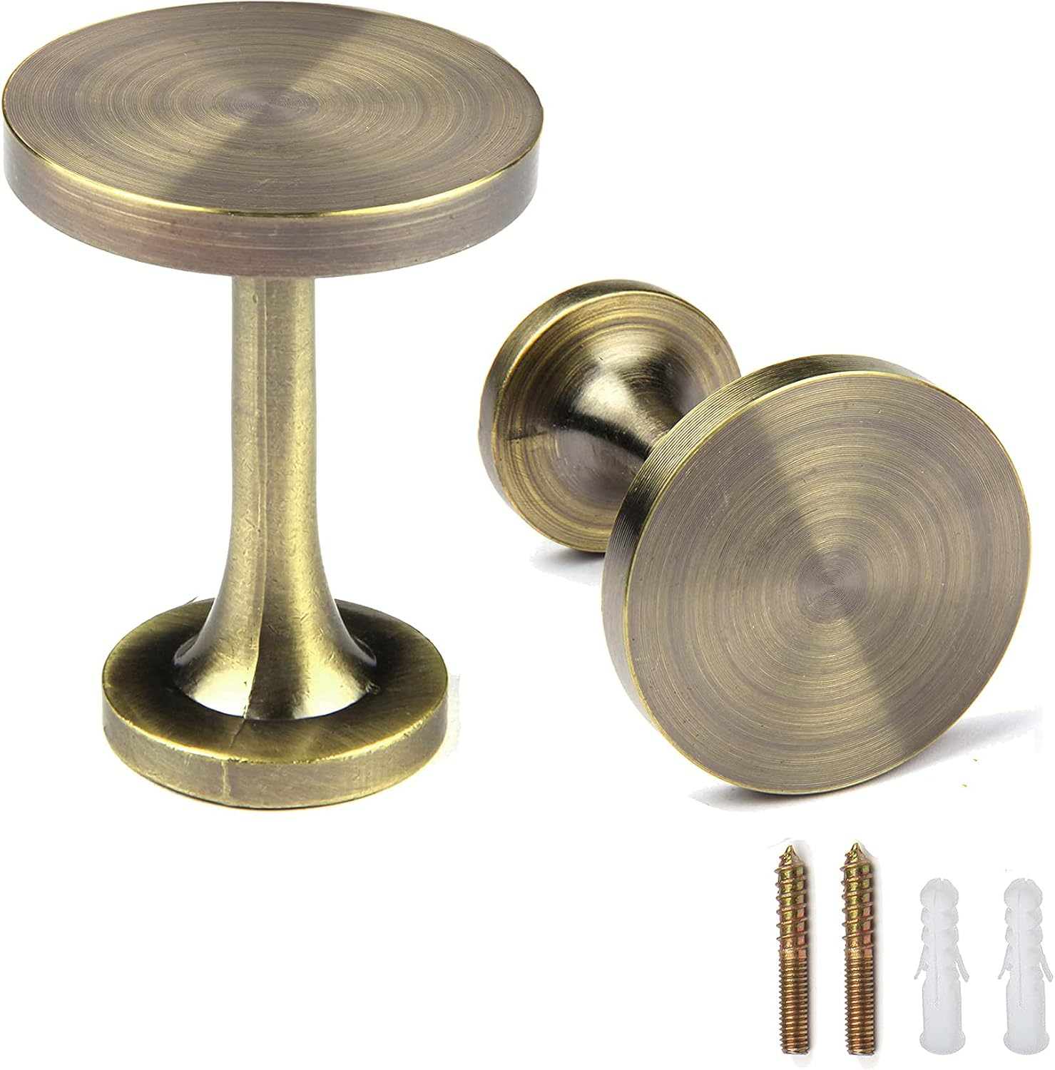 BEL AVENIR 2 Pack Metal Curtain Holdbacks Bronze