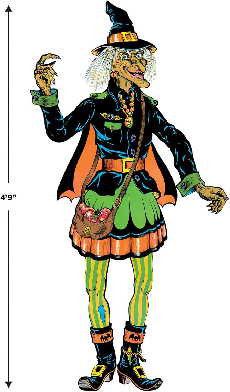 Beistle Vintage Halloween Jointed Witch 1