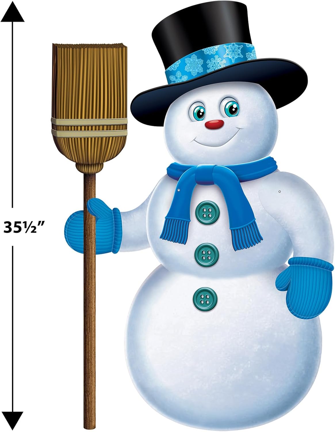 Beistle White Jointed Snowman Cutout 355 Inches