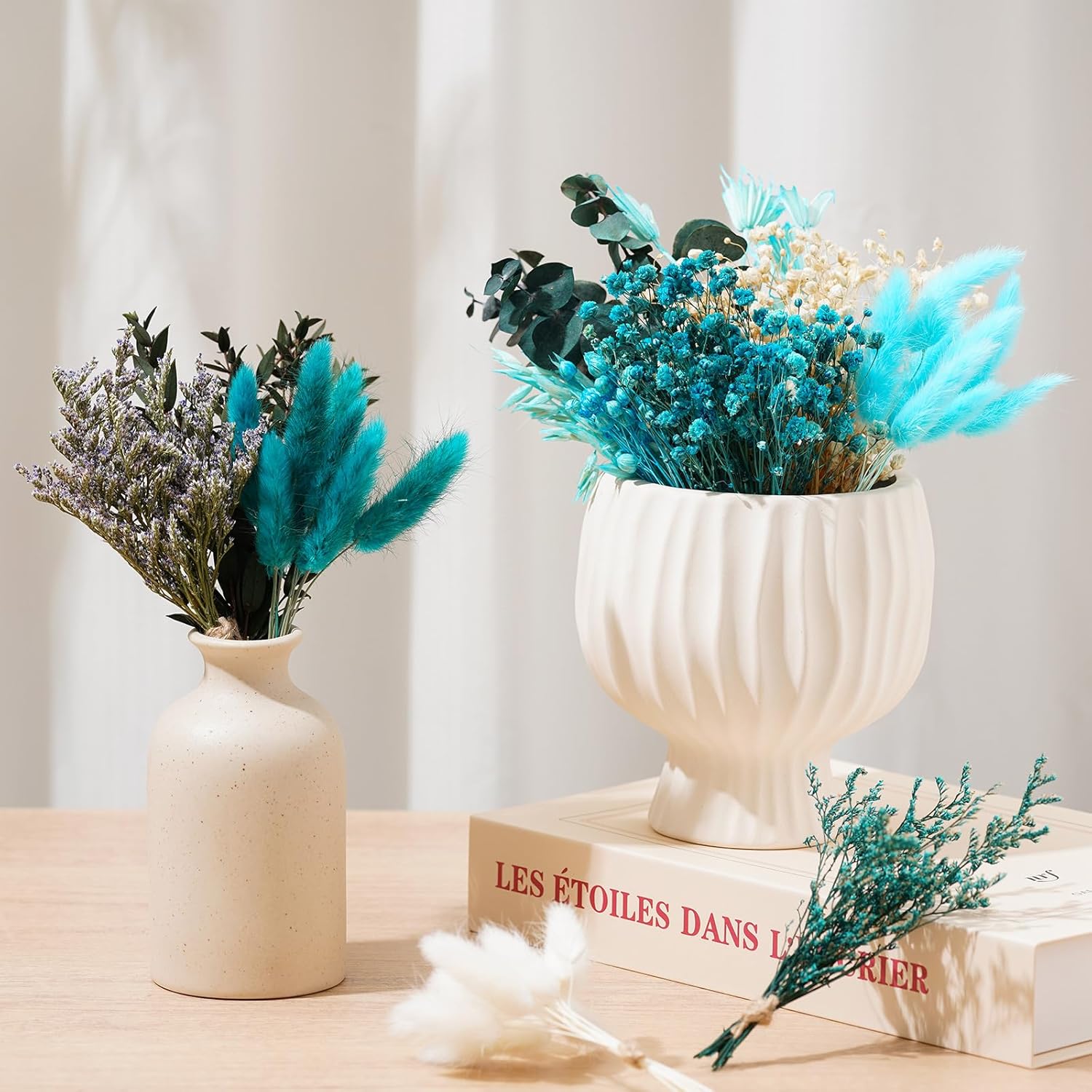12 Pieces DIY Natural Dried Flower Set Blue