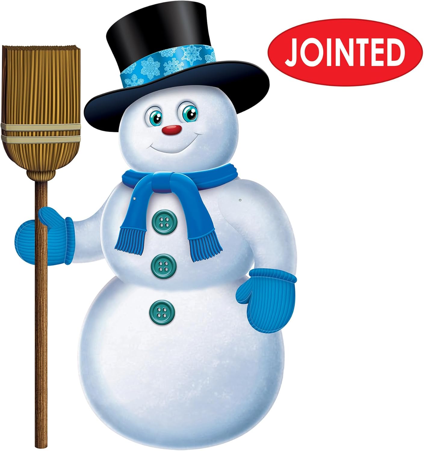 Beistle White Jointed Snowman Cutout 355 Inches
