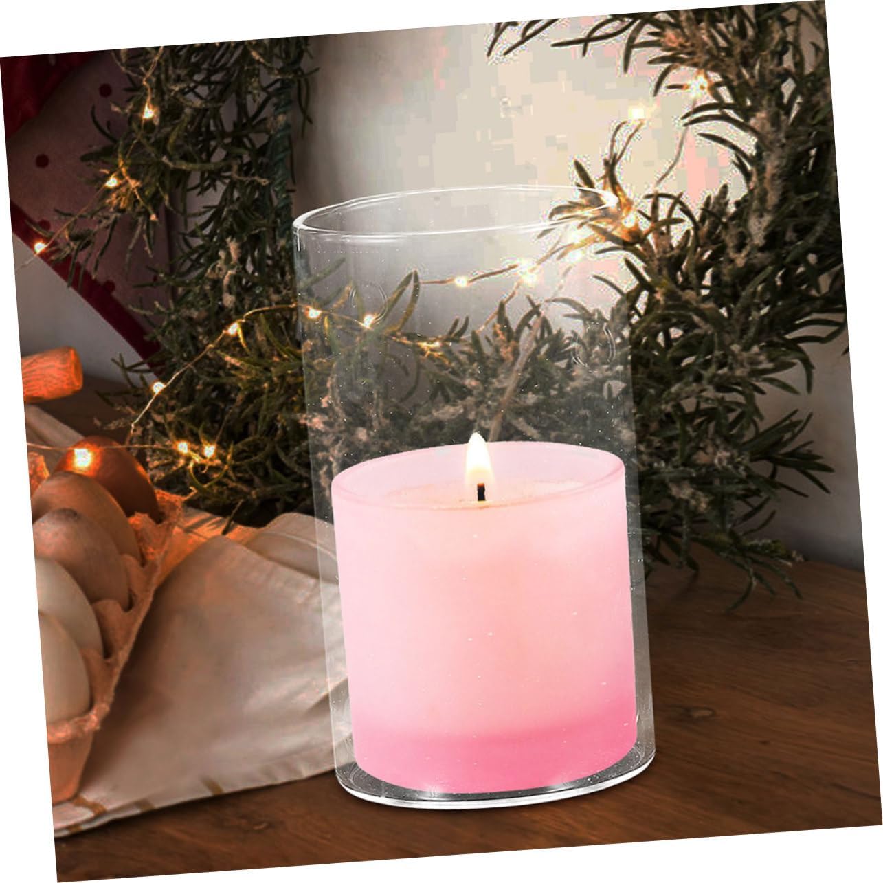 Happyyami 3Pcs Cylinder Candle Covers for Home Wedding Decor