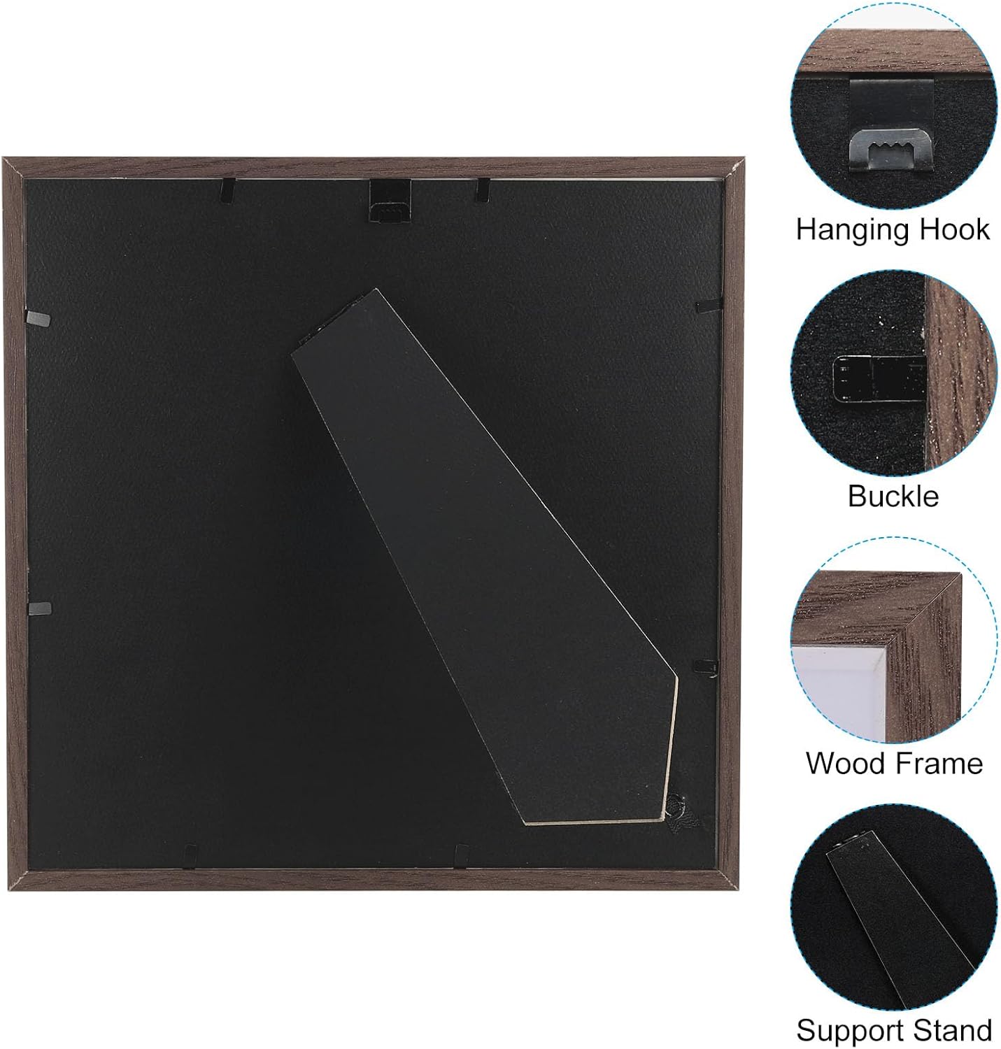 PATIKIL 8x8 Shadow Box Frame Brown