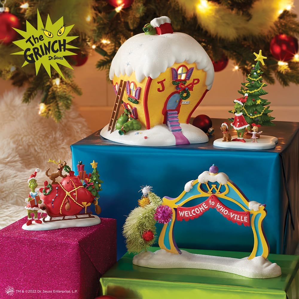 Department 56 Dr Seuss Grinch Village Cindy Lou Who House Lighted Building