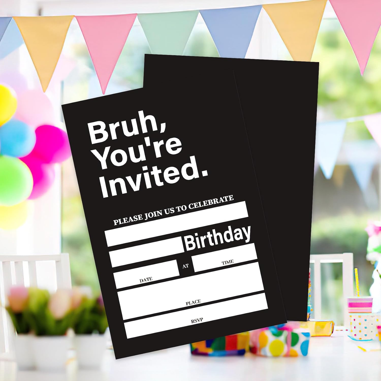 AEHIE 20 Piece Boys Birthday Invitations With Envelopes