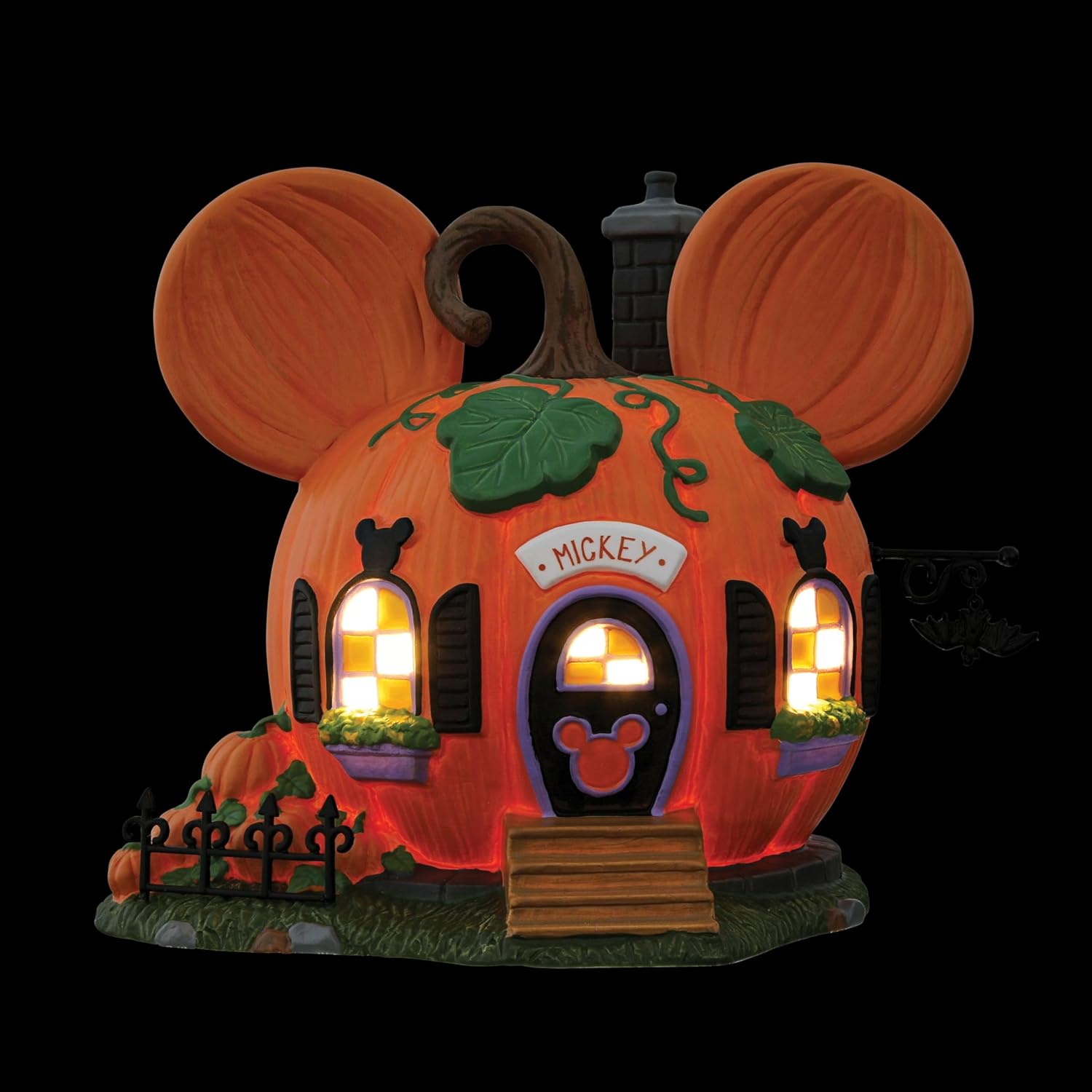 Department 56 Disney Halloween Pumpkin Town House Light Building