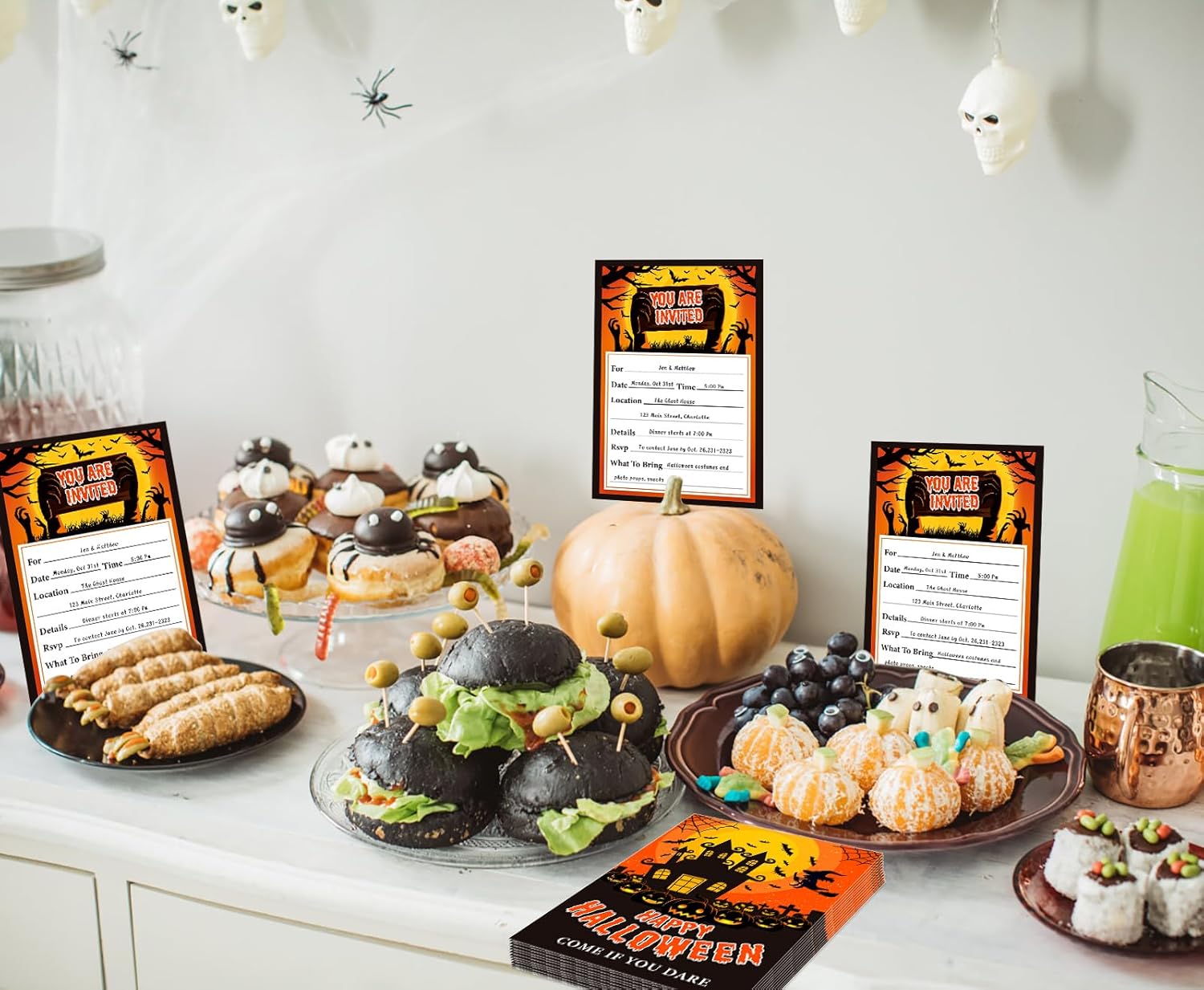 15Set Halloween Invitations with Envelopes 5x7
