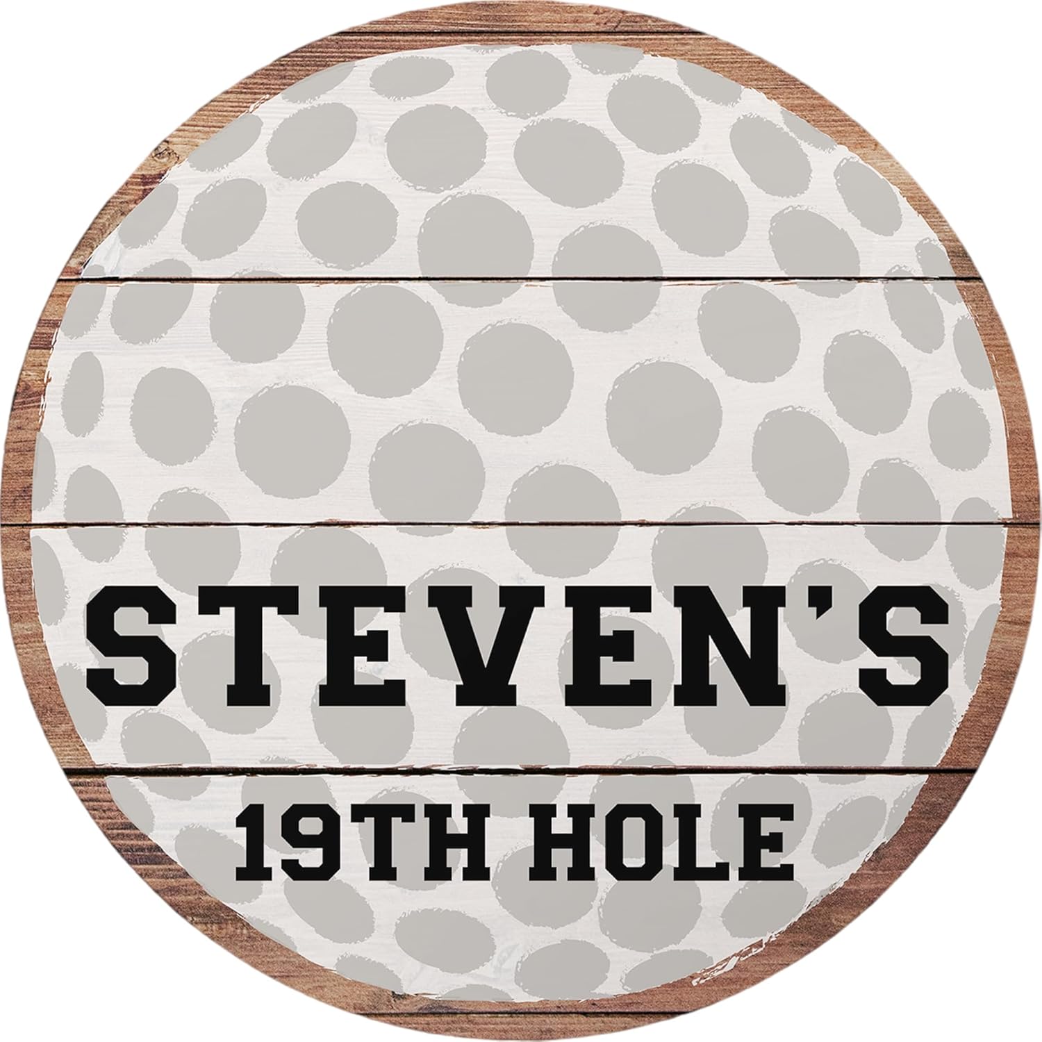 Personalization Universe Golf Ball Personalized Wall Art
