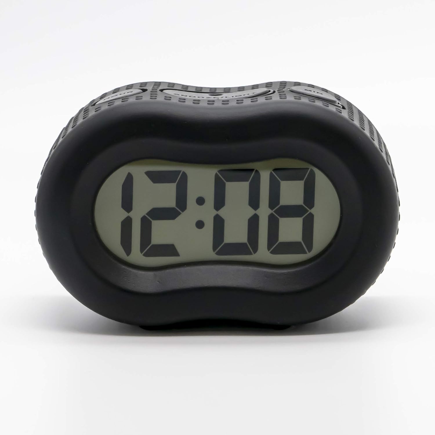 Timelink Smartlight Rubber Alarm Clock with Night Light Black