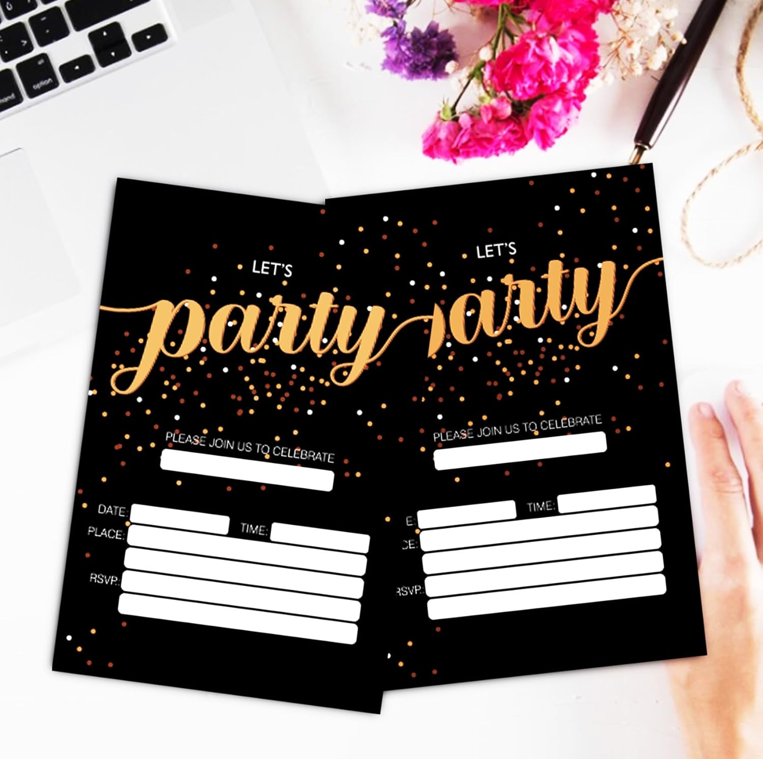 Lets Party Birthday Invitations for Kids Teens and Adults