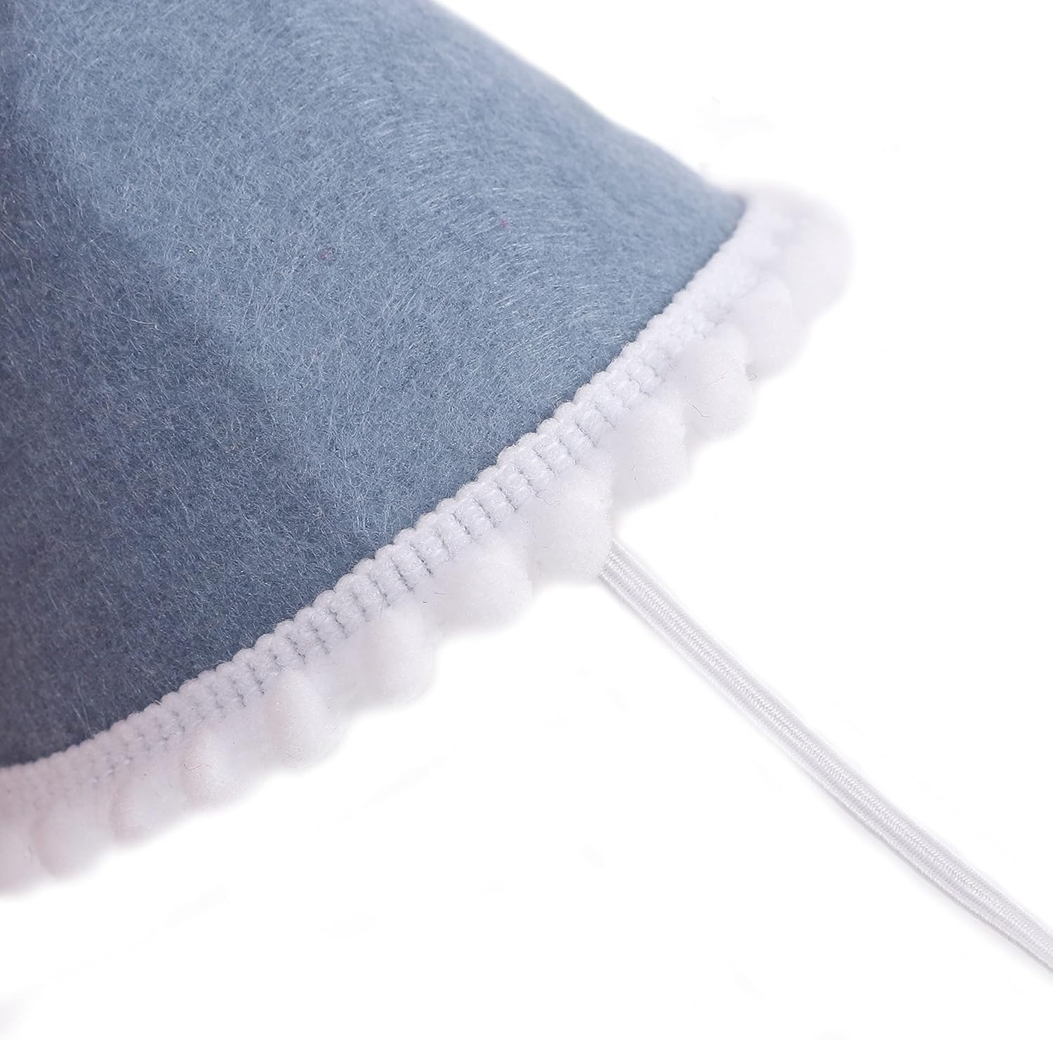 WAWUO Baby Party Hat First Birthday Gray Blue Wool Felt Handmade