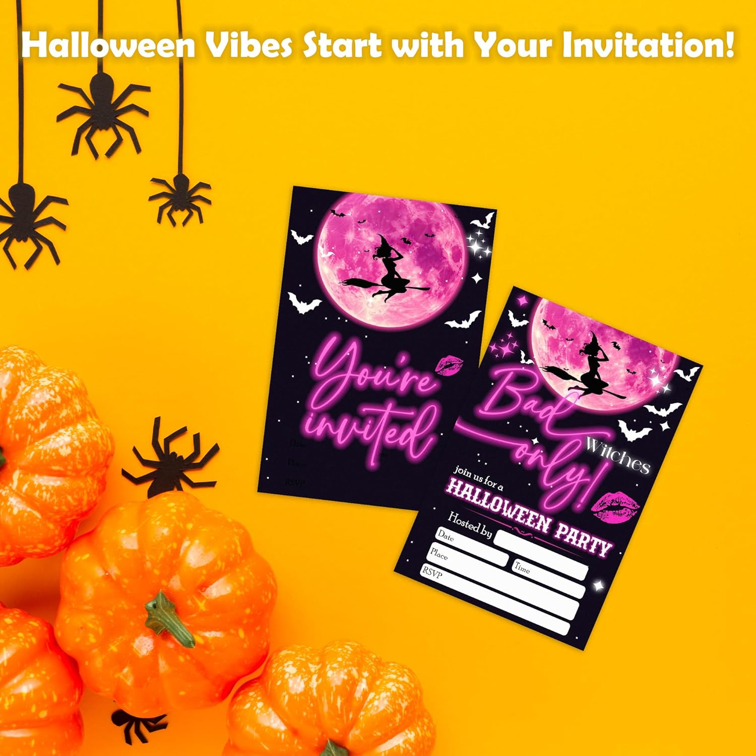 Bad Witches Only Halloween Party Invitation Set Of 20