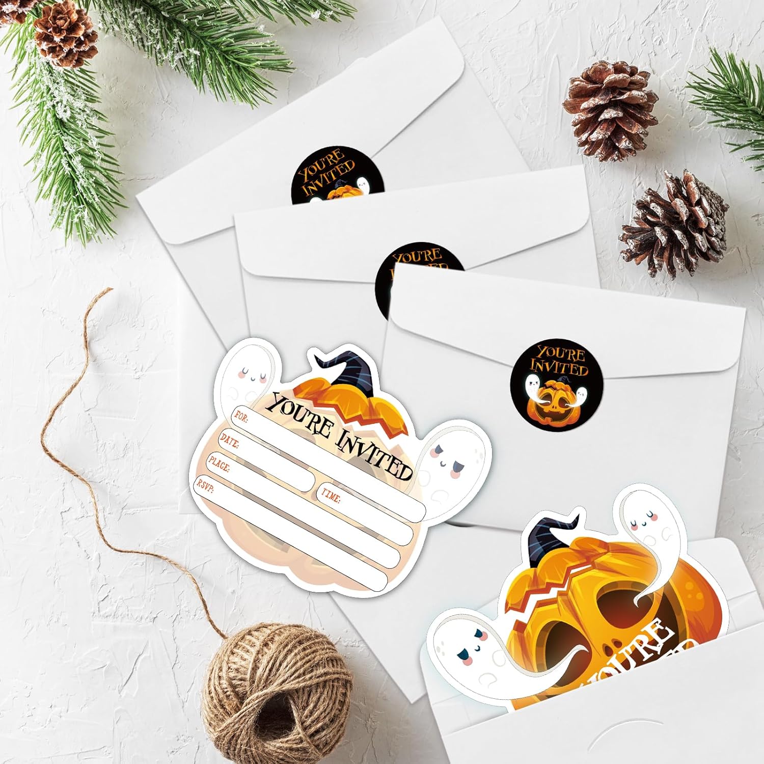 Rewidparty Halloween Party Invitation Set of 15