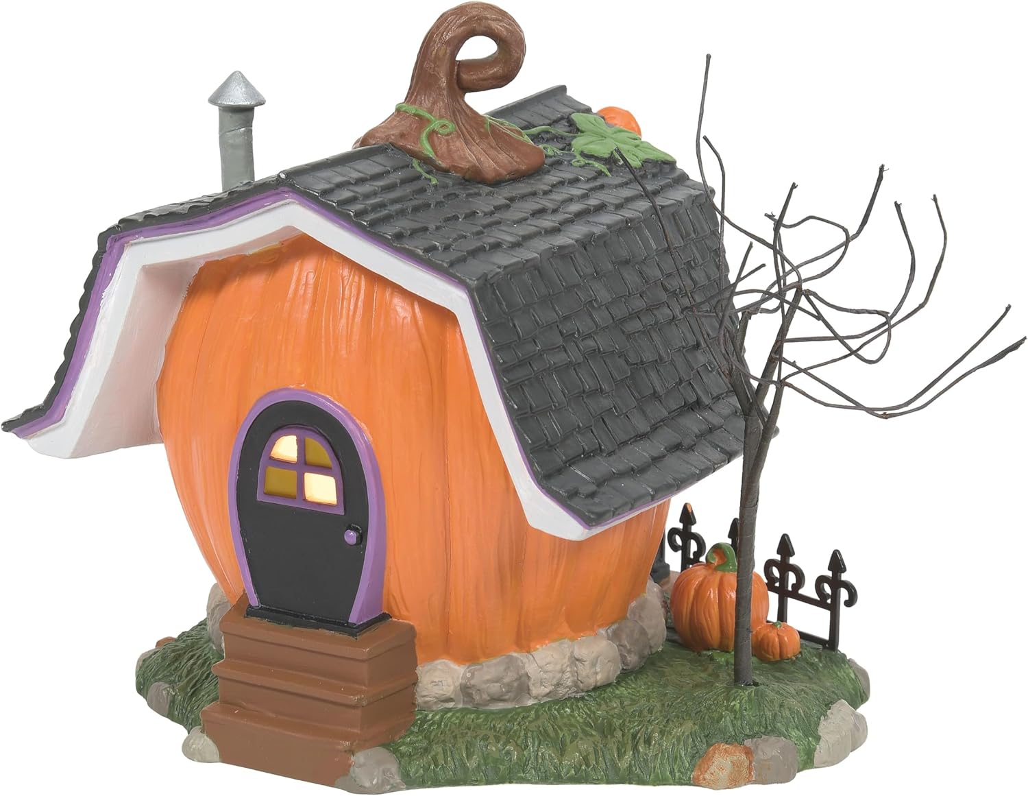 Department 56 Disney Halloween Pumpkin Town Mickey Mouse Carving Studio Lighted Building
