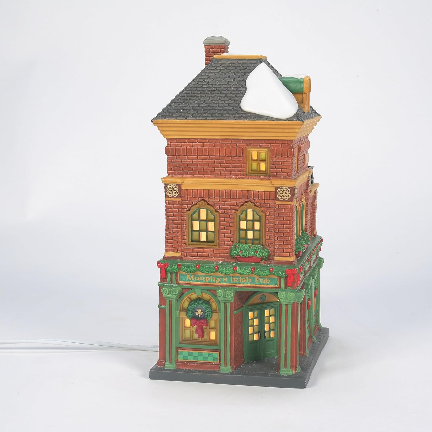 Department 56 Christmas in the City Village Murphys Irish Pub Light House
