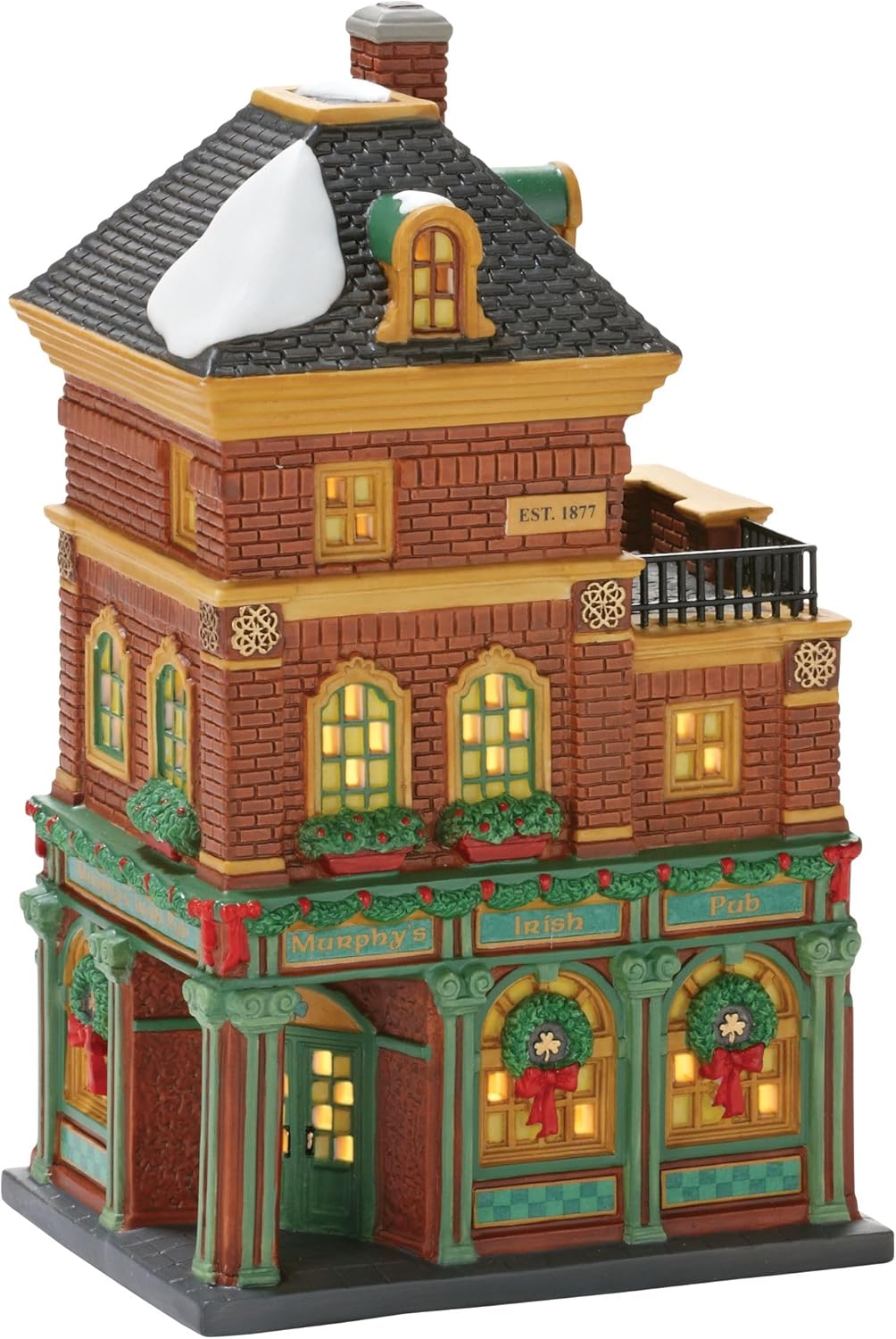 Department 56 Christmas in the City Village Murphys Irish Pub Light House