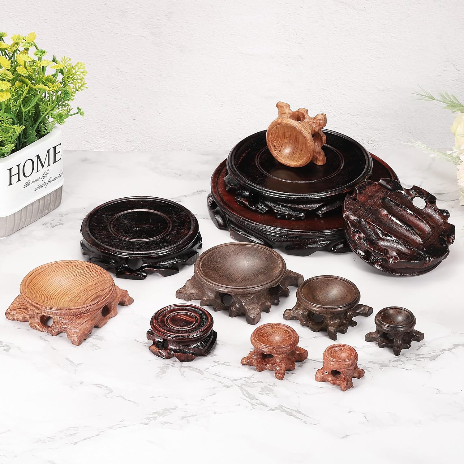 MECCANIXITY Wooden Ball Display Stand 60mm Black