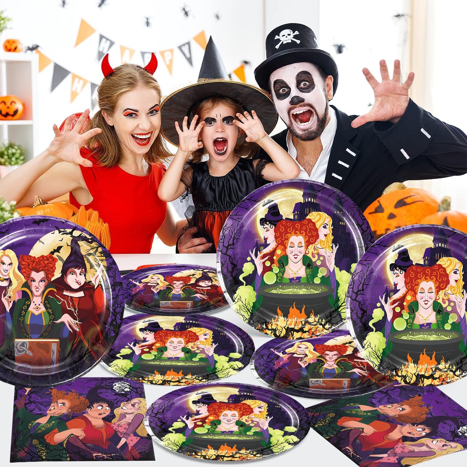 We1Fit 40pcs Hocus Pocus Party Decor Set