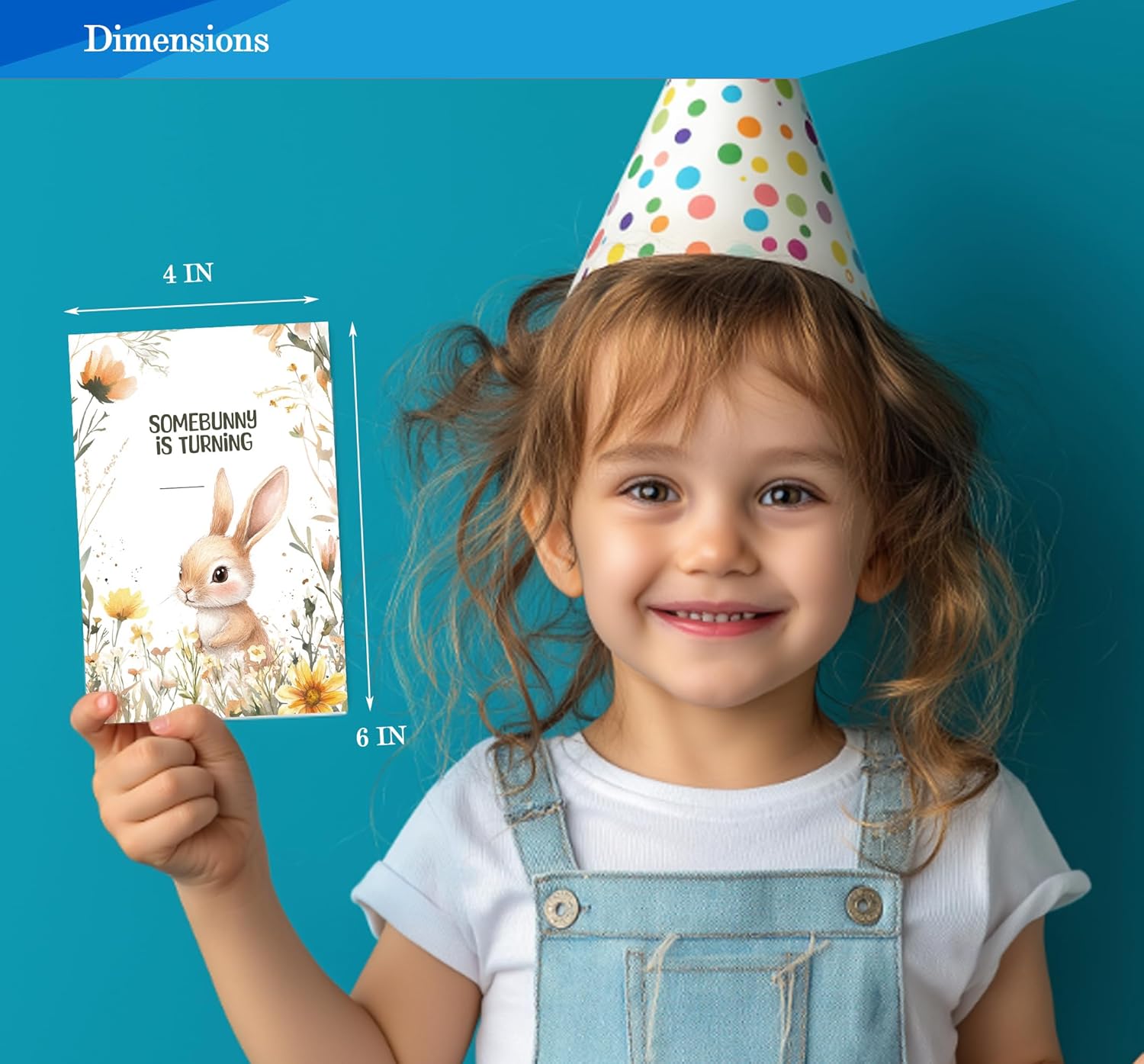 Fablus Birthday Invitations Girls 4x6 Inches 30 Sets with Envelopes