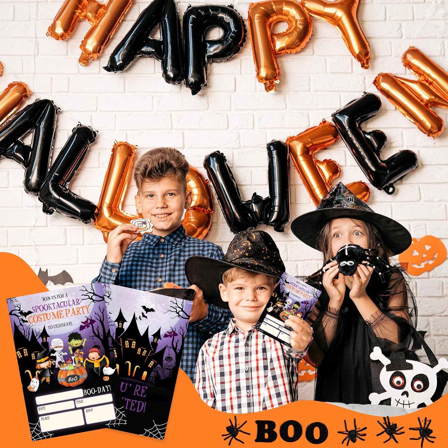 Halloween Party Invitations Cards with Envelopes